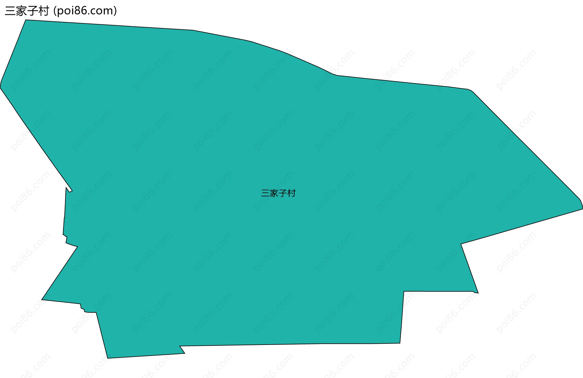 三家子村边界地图