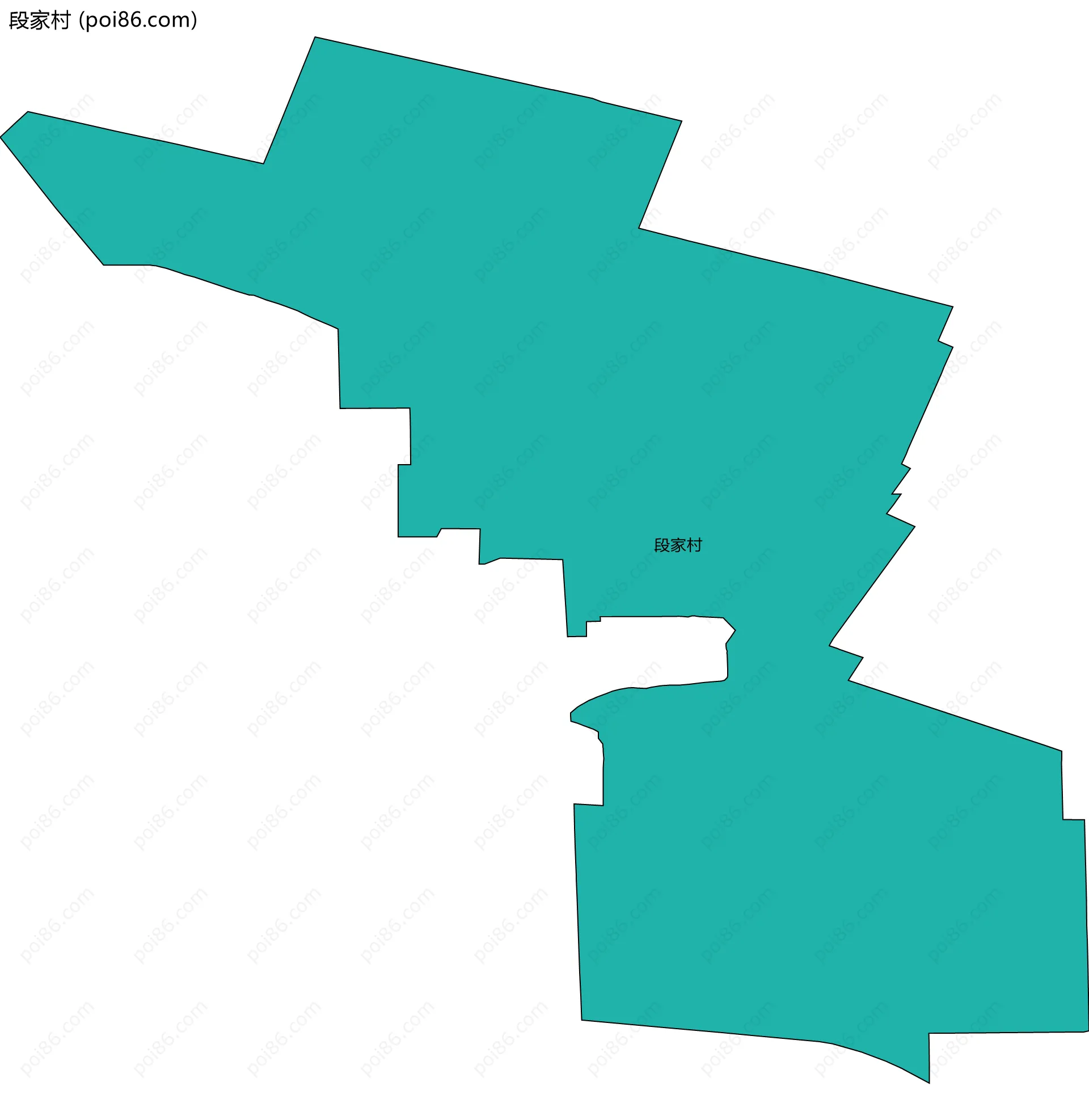 段家村边界地图