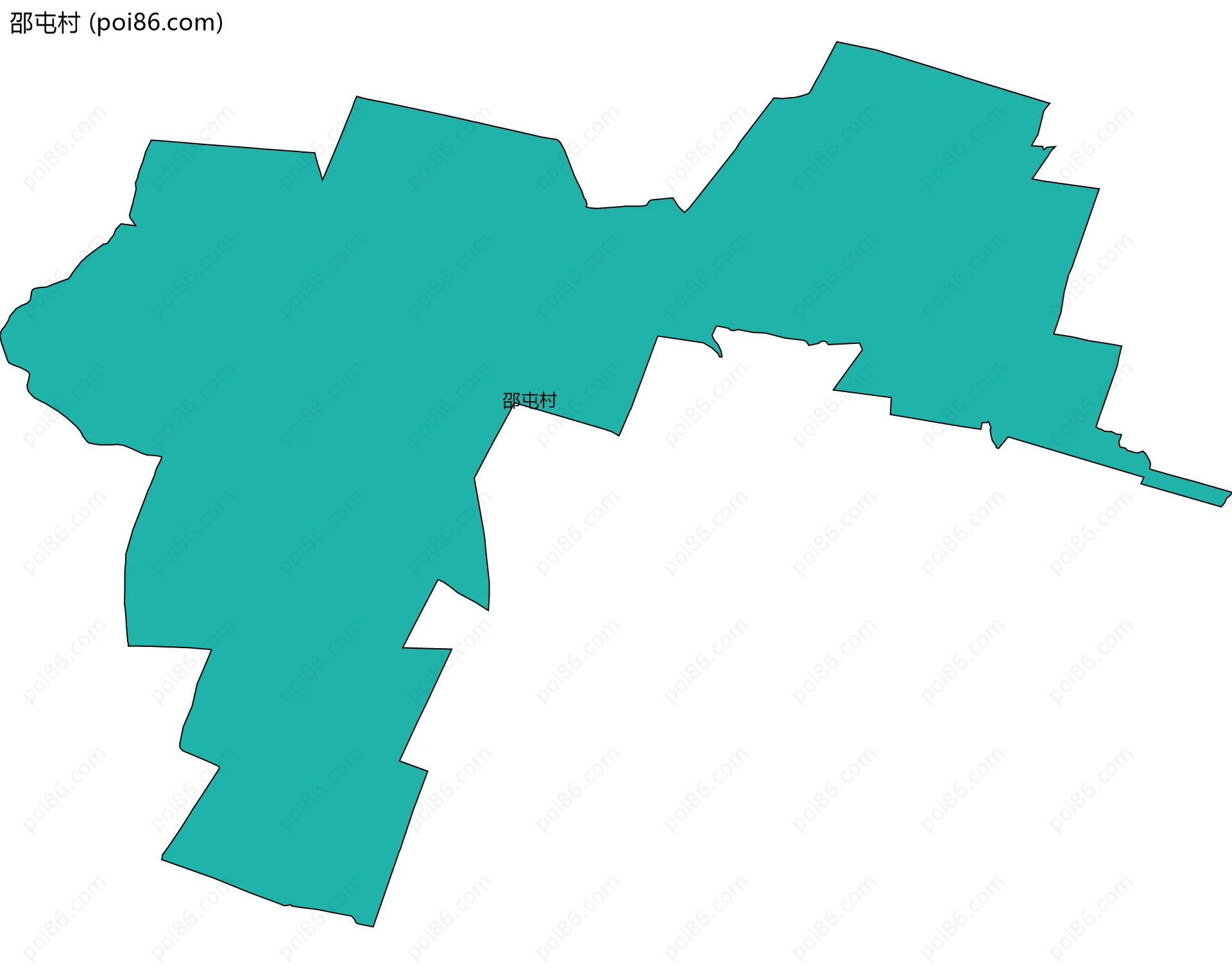 邵屯村边界地图