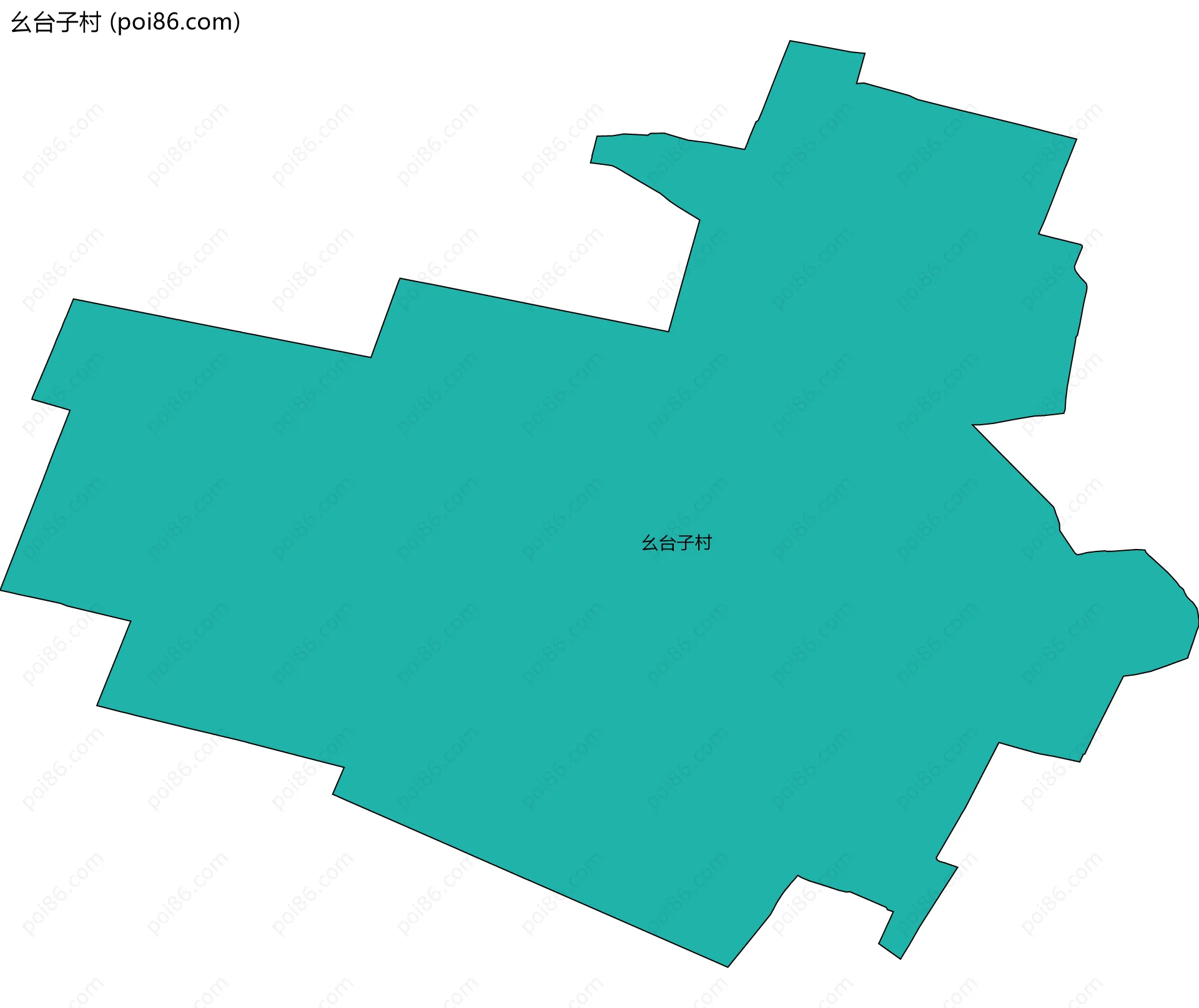 幺台子村边界地图