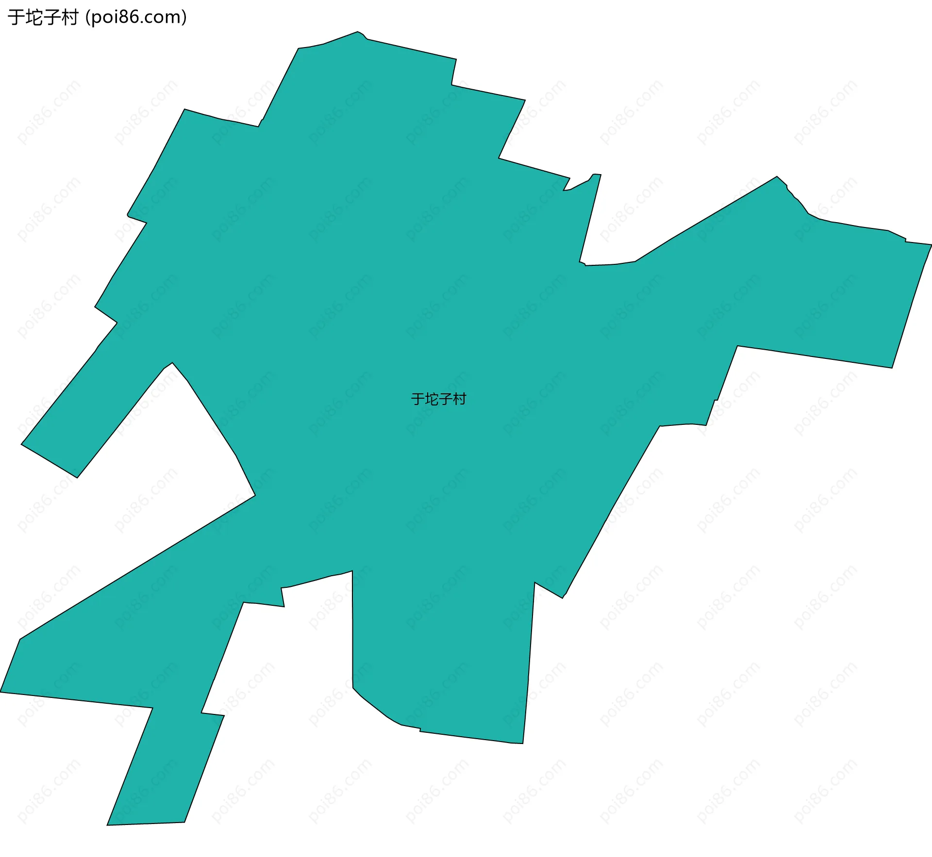 于坨子村边界地图