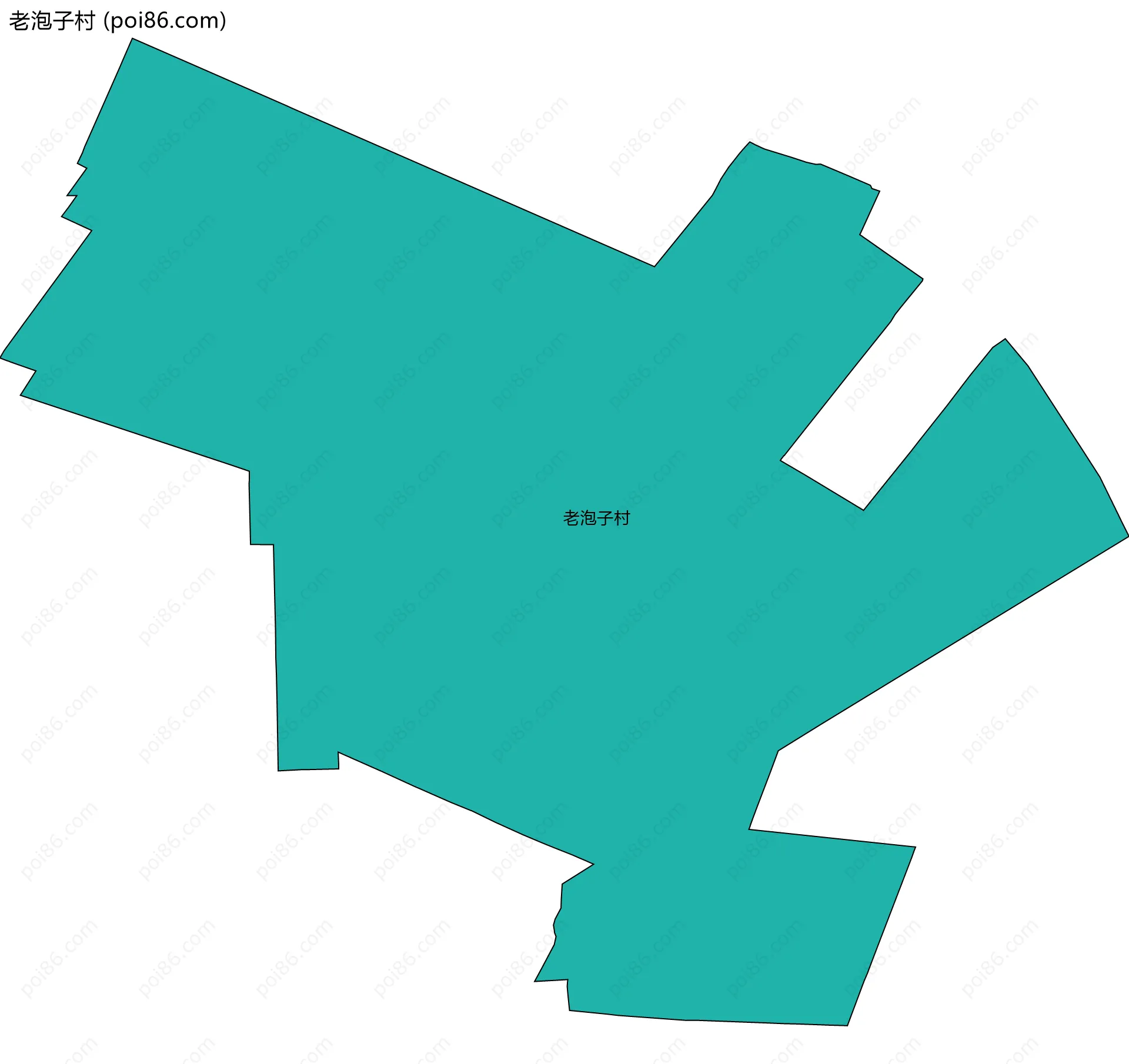 老泡子村边界地图