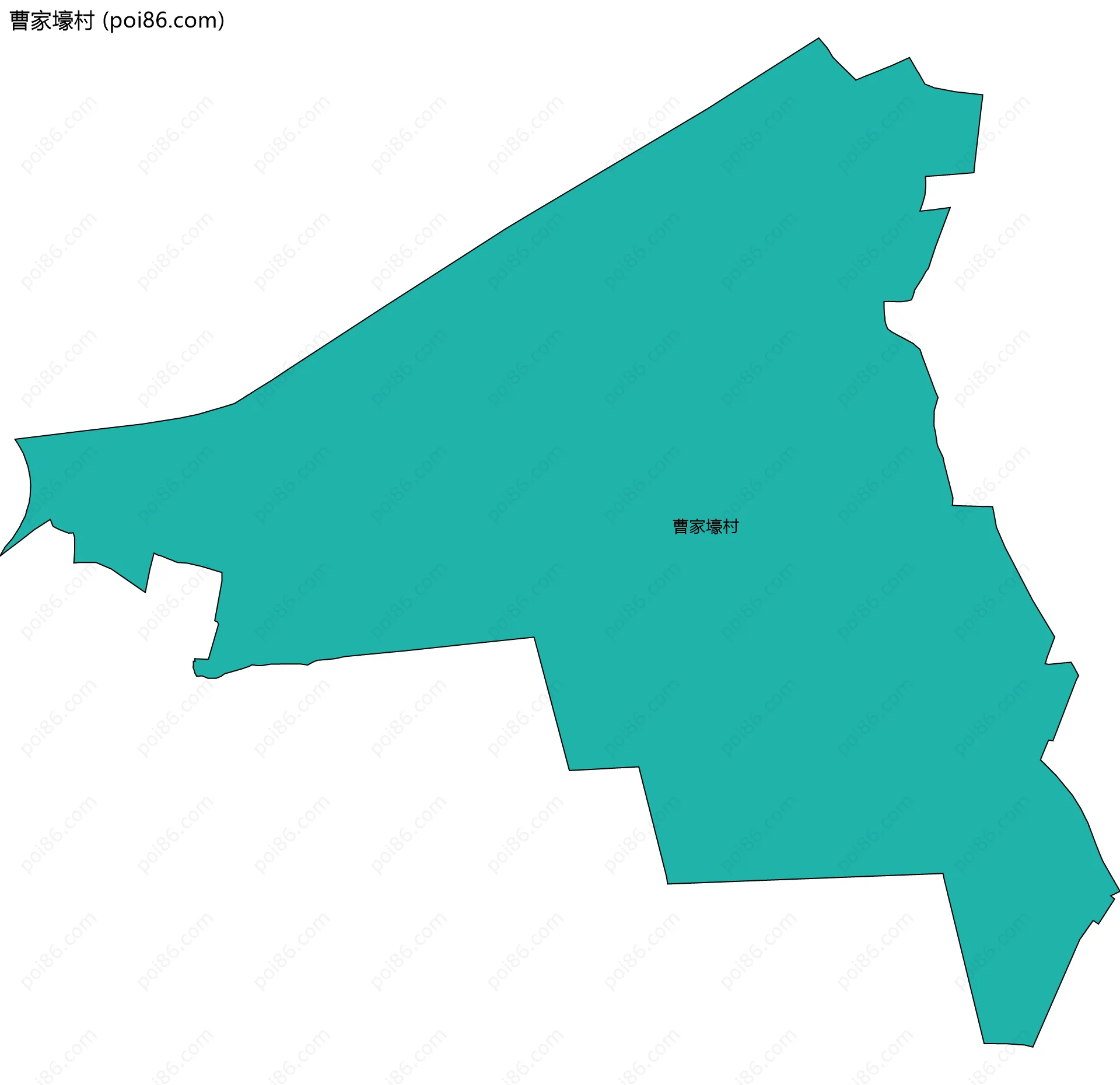 曹家壕村边界地图