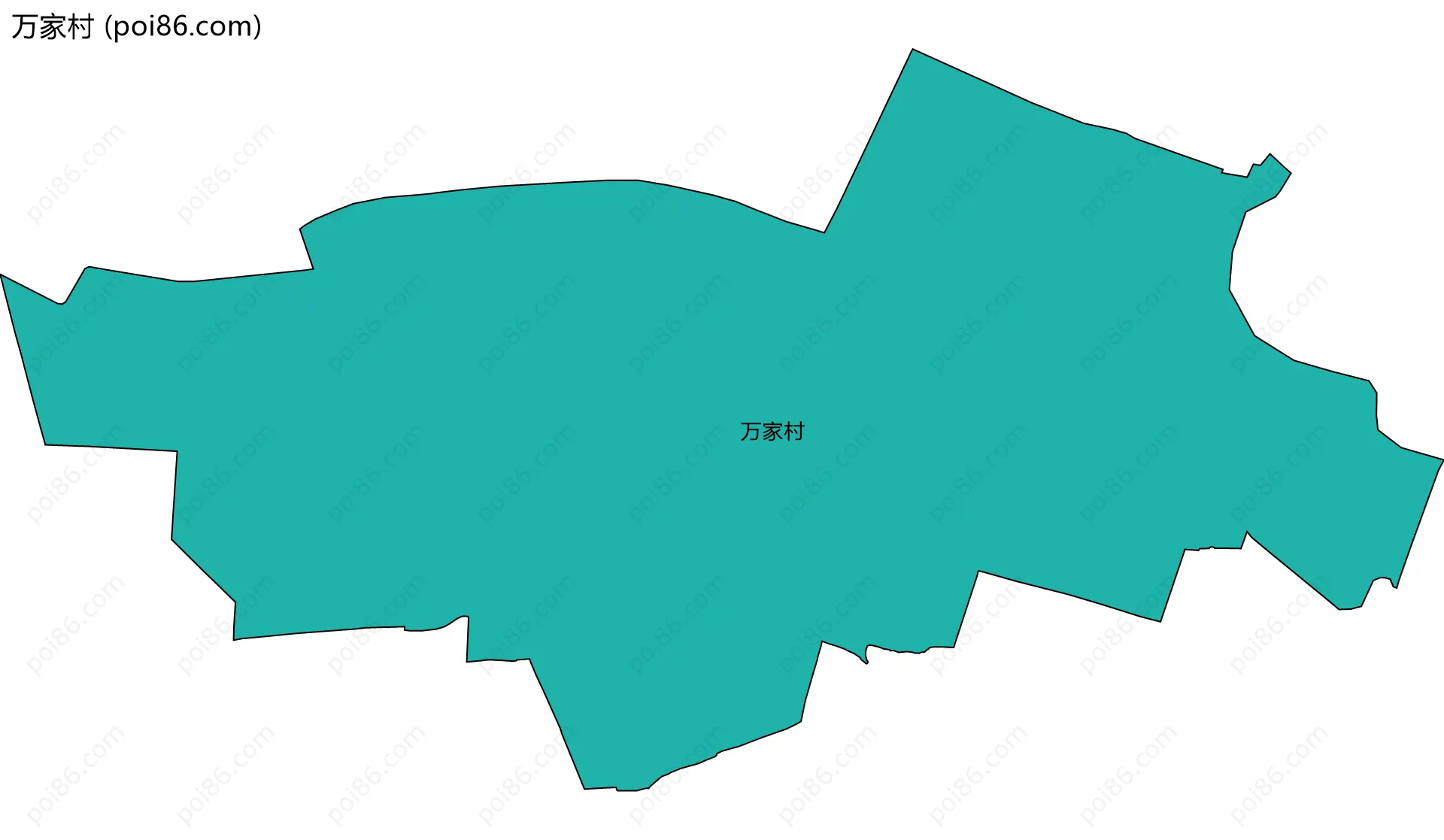 万家村边界地图