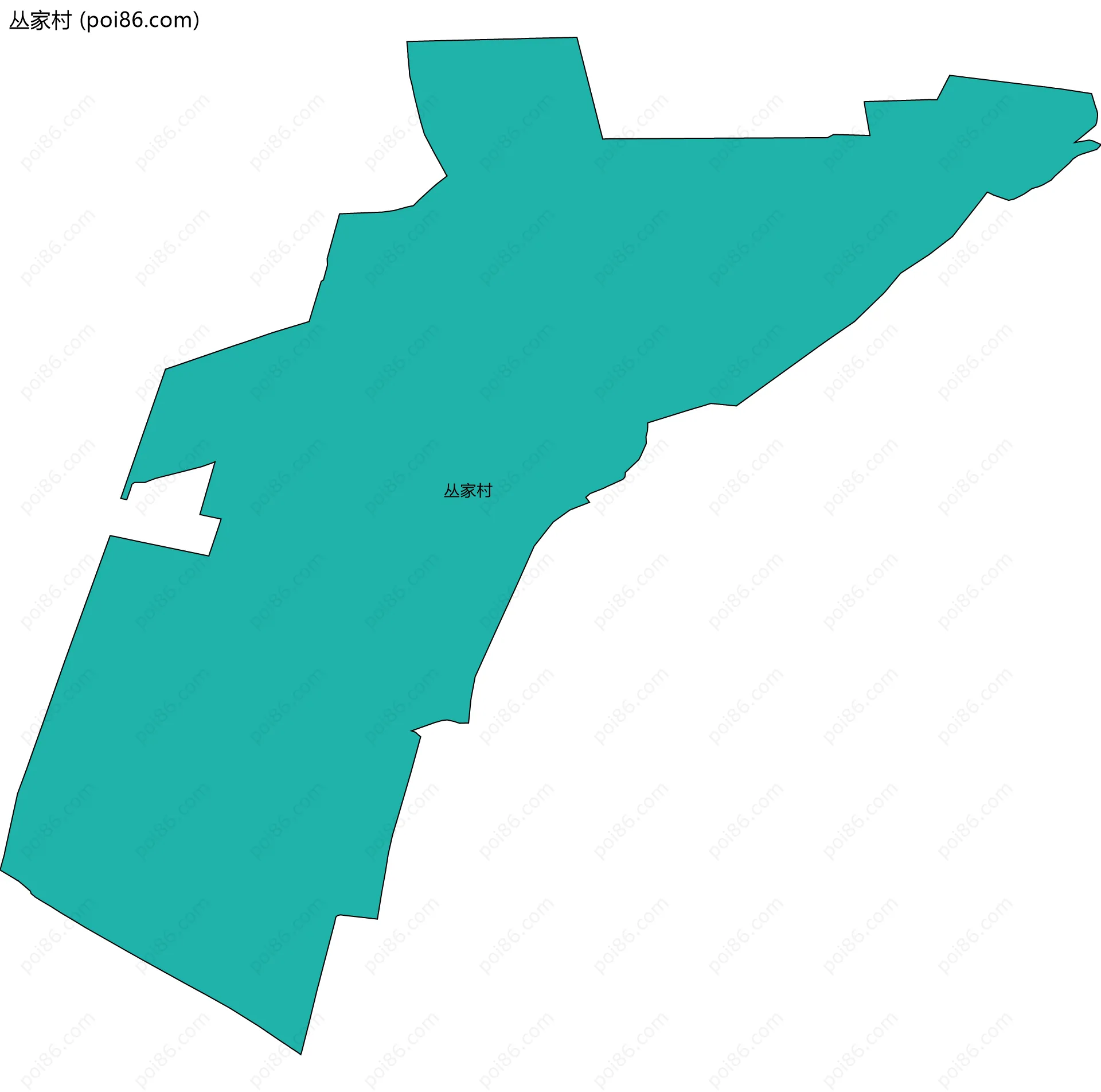 丛家村边界地图
