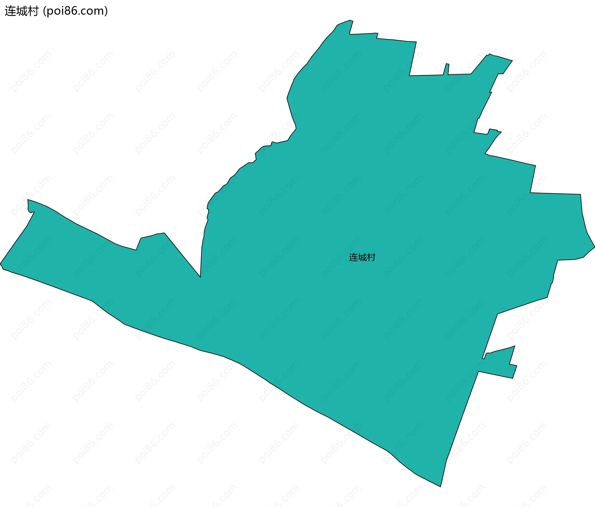 连城村边界地图