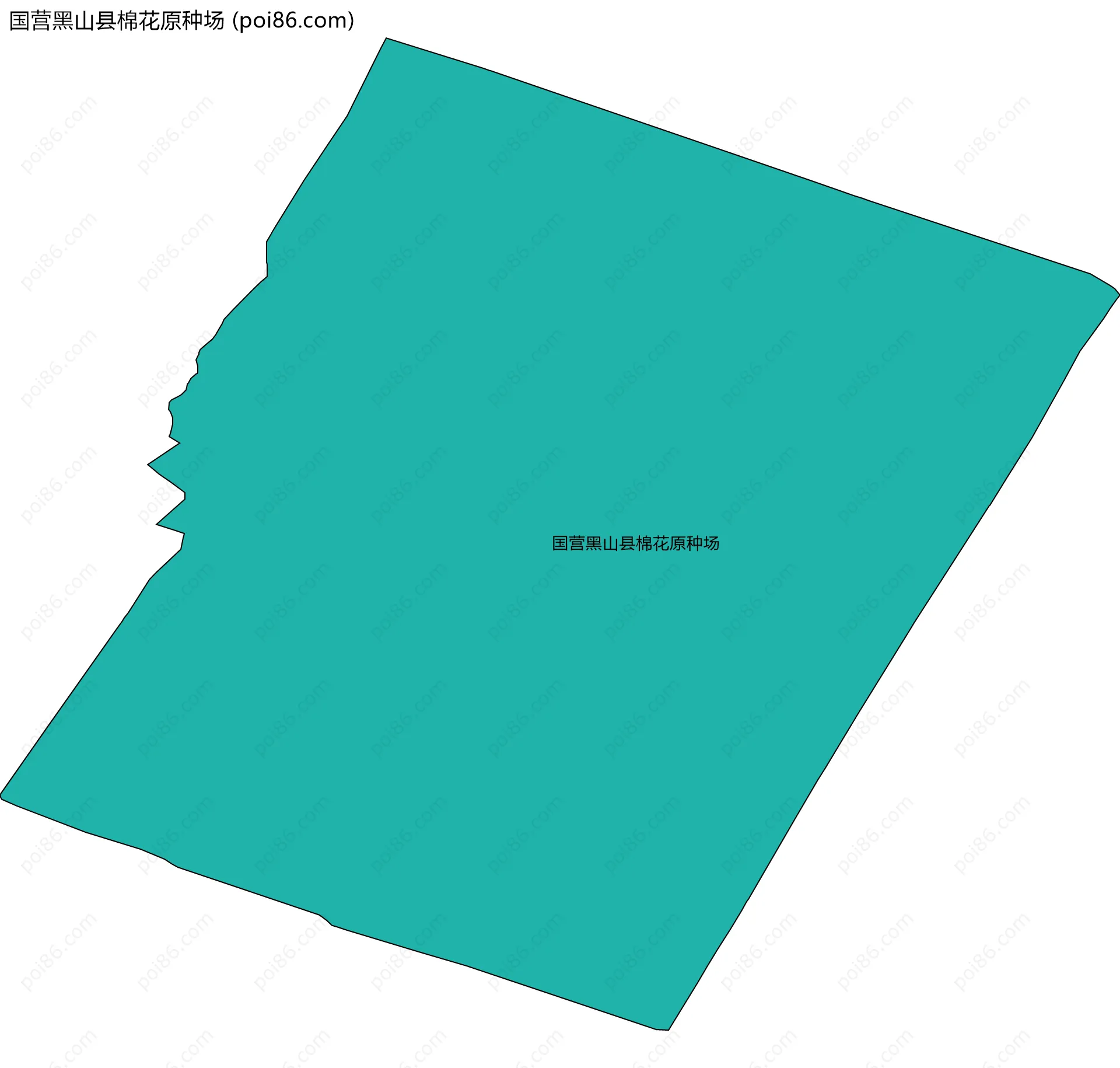 国营黑山县棉花原种场边界地图