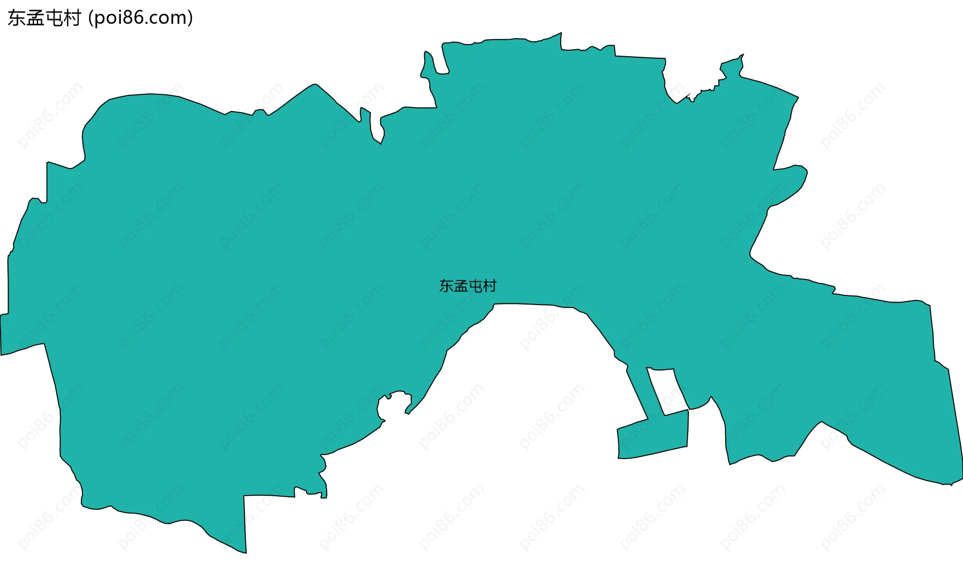 东孟屯村边界地图