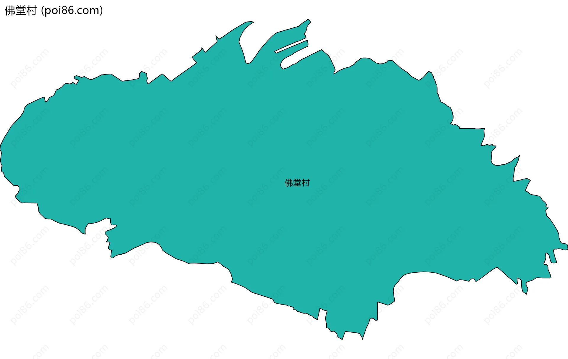 佛堂村边界地图