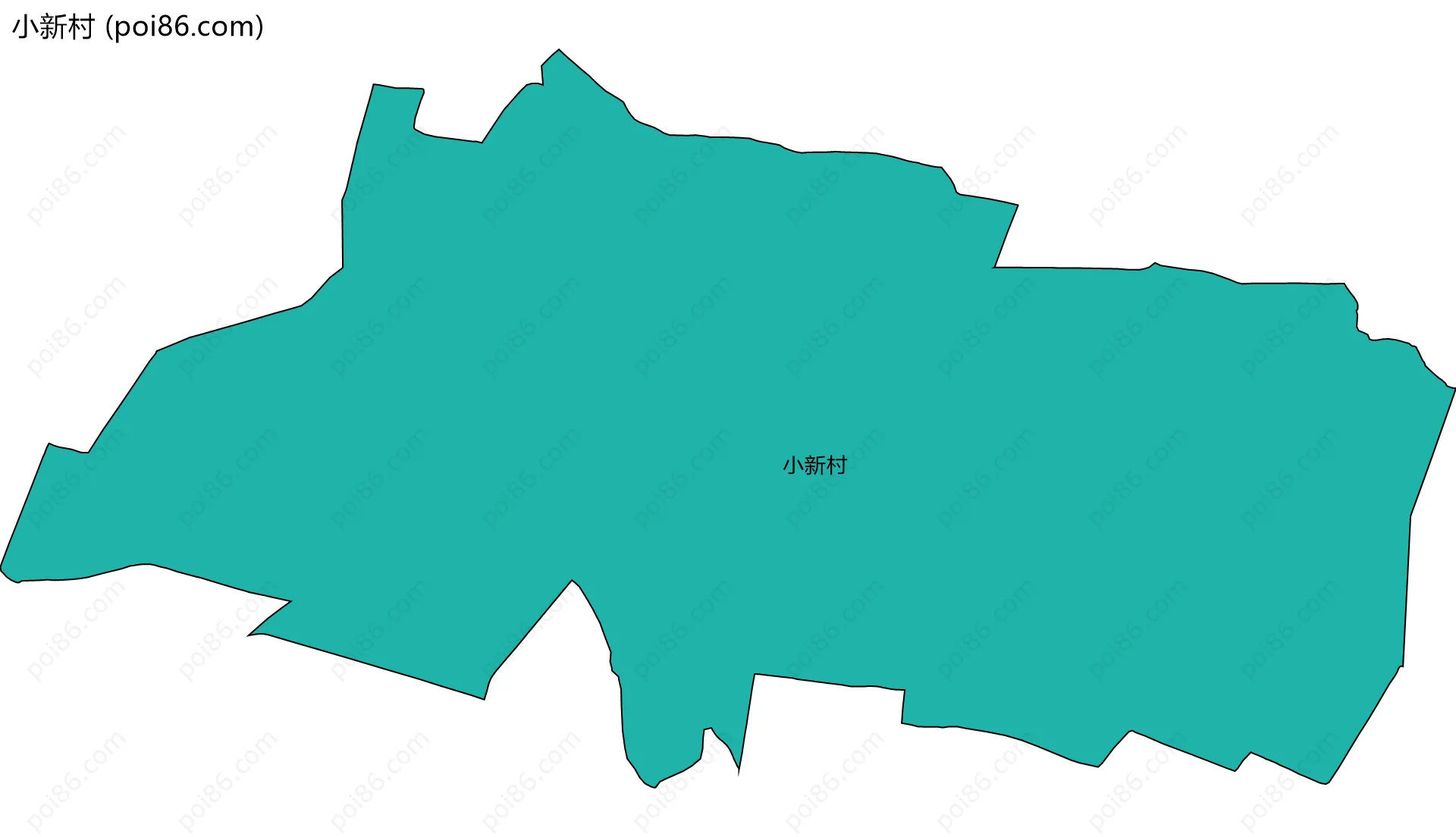 小新村边界地图