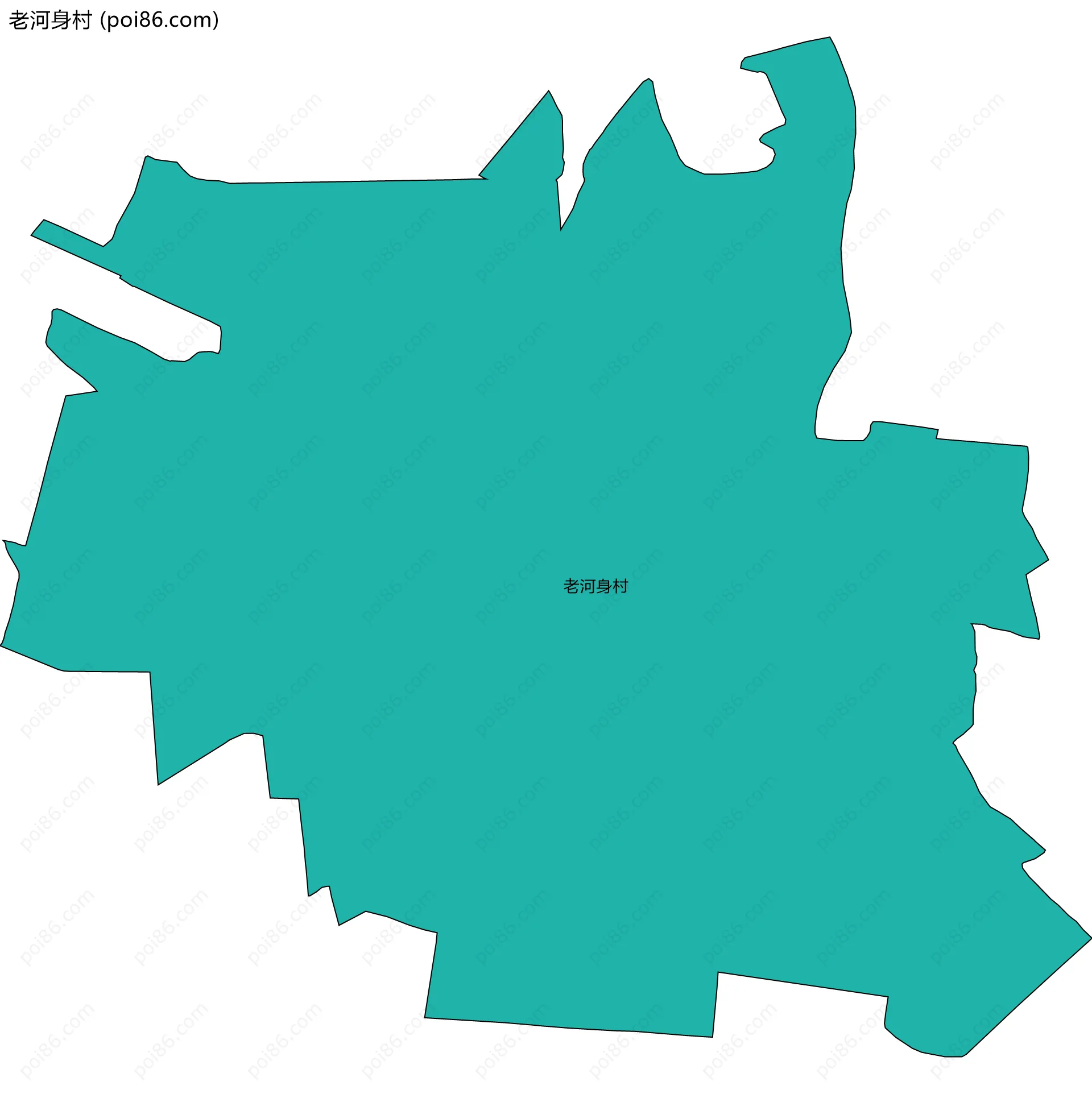 老河身村边界地图