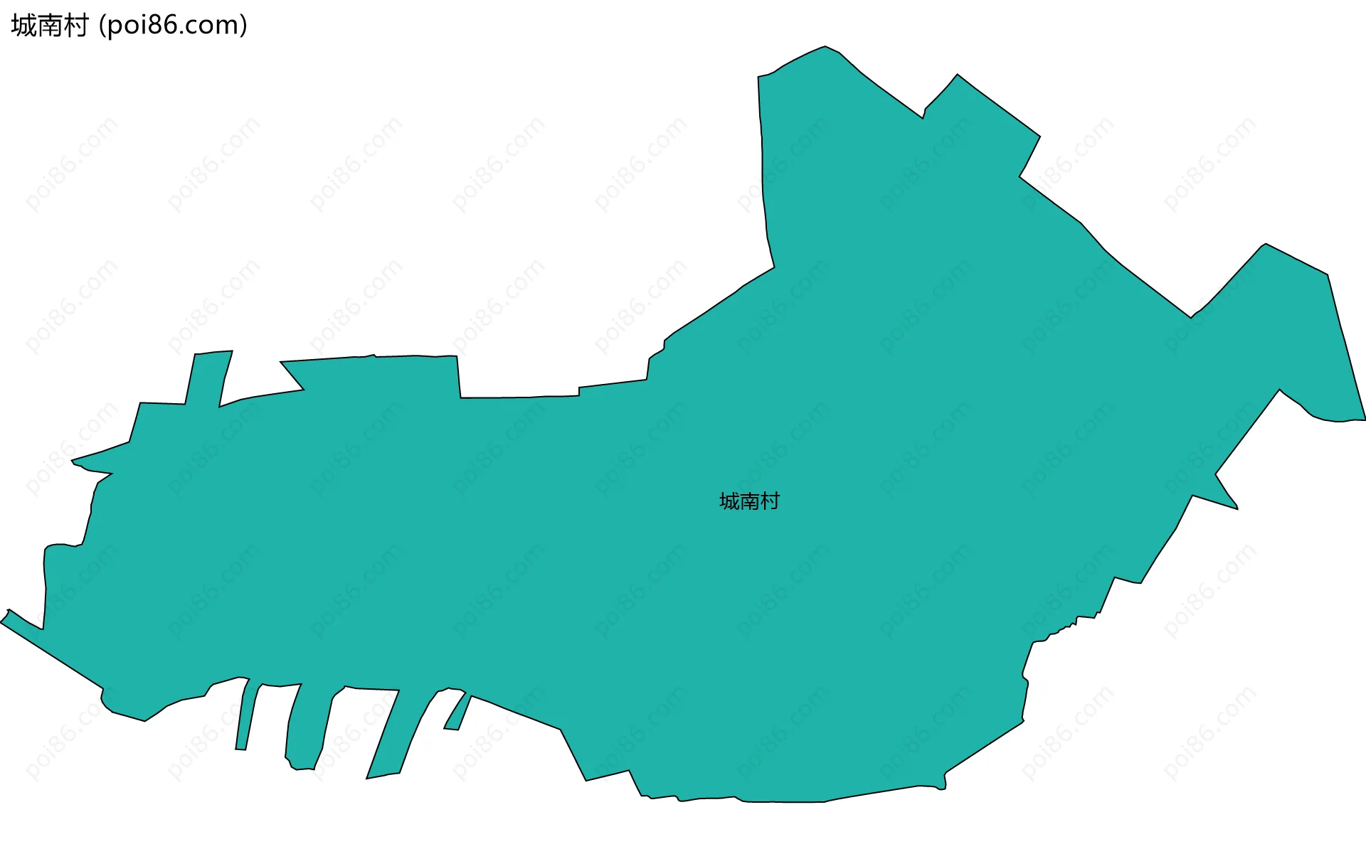 城南村边界地图