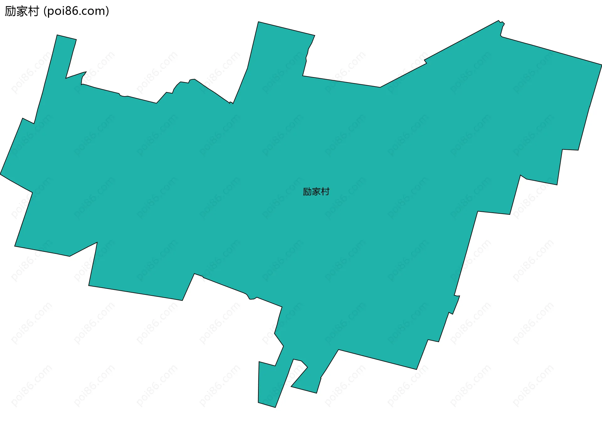 励家村边界地图