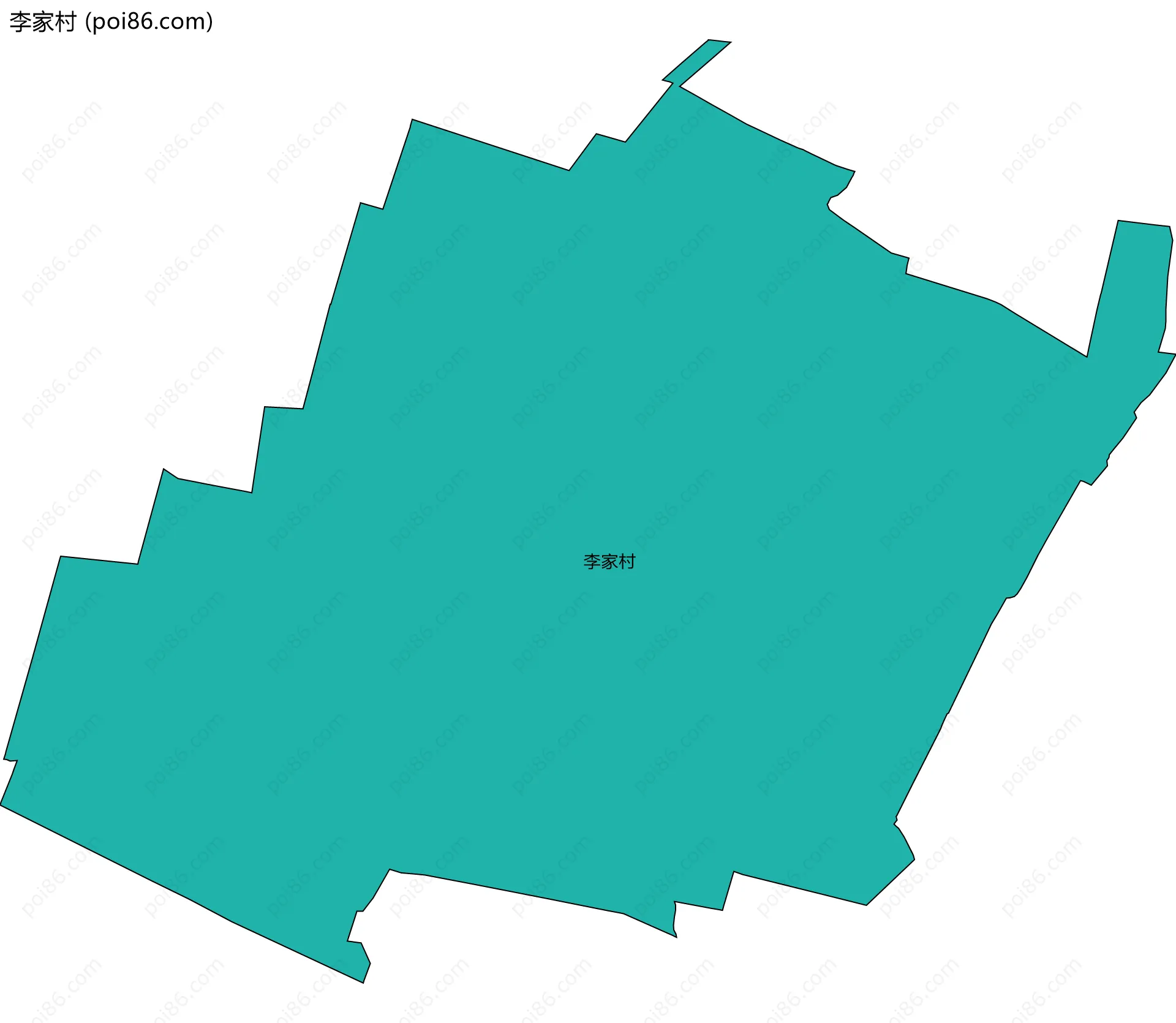 李家村边界地图