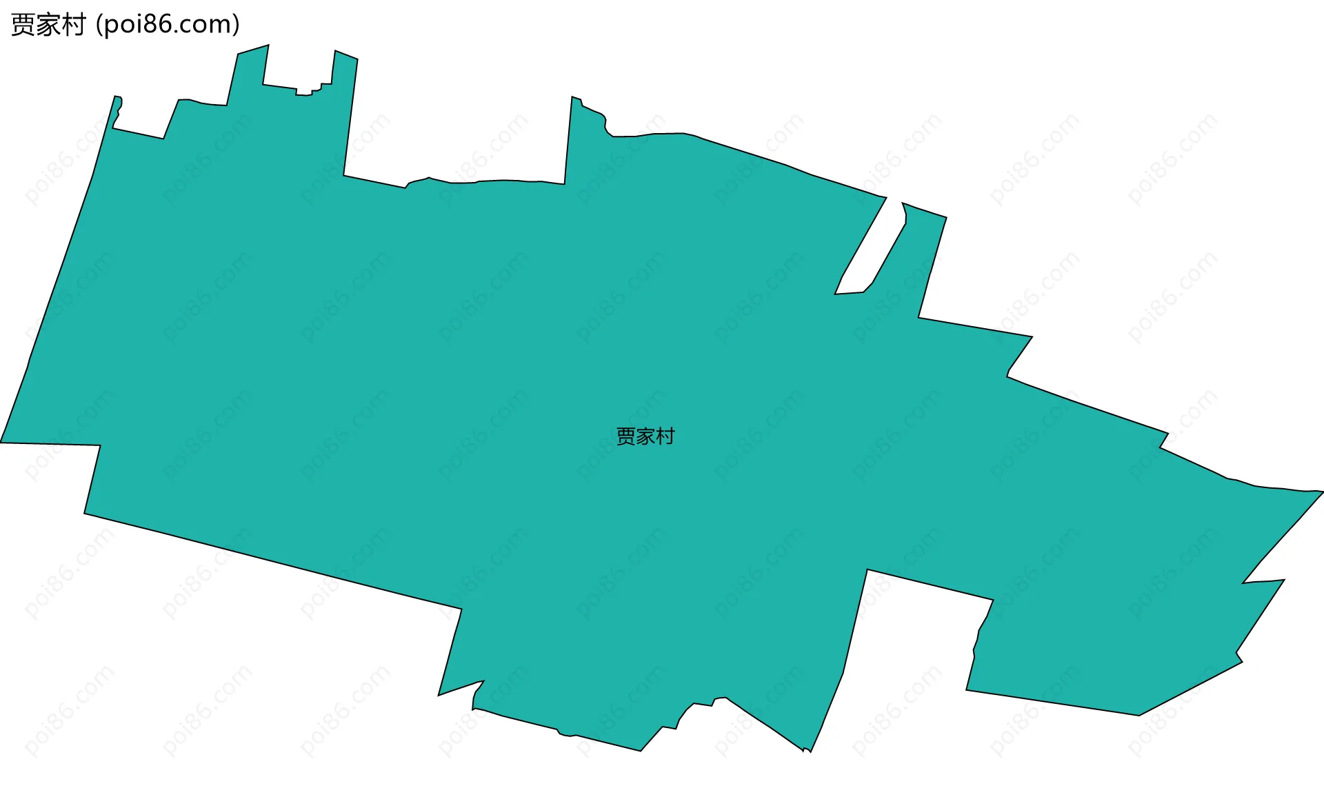 贾家村边界地图