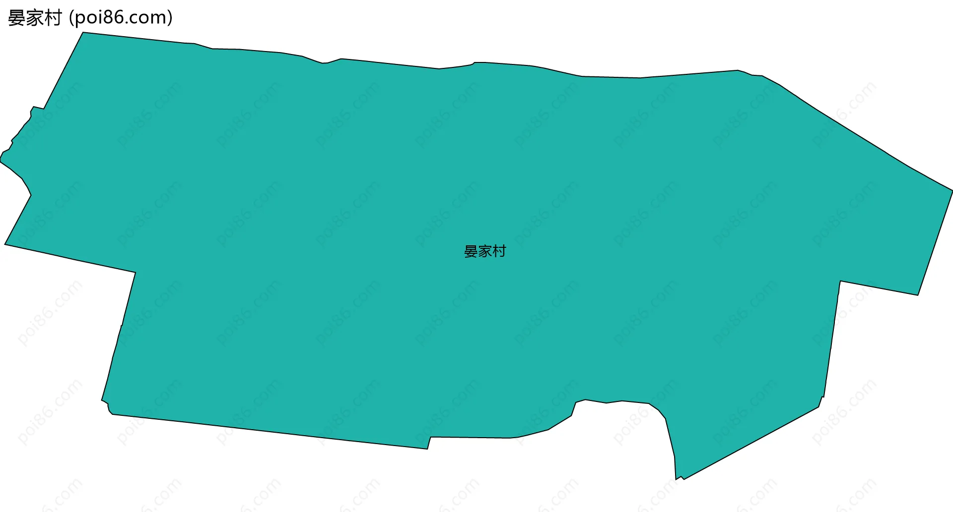 晏家村边界地图