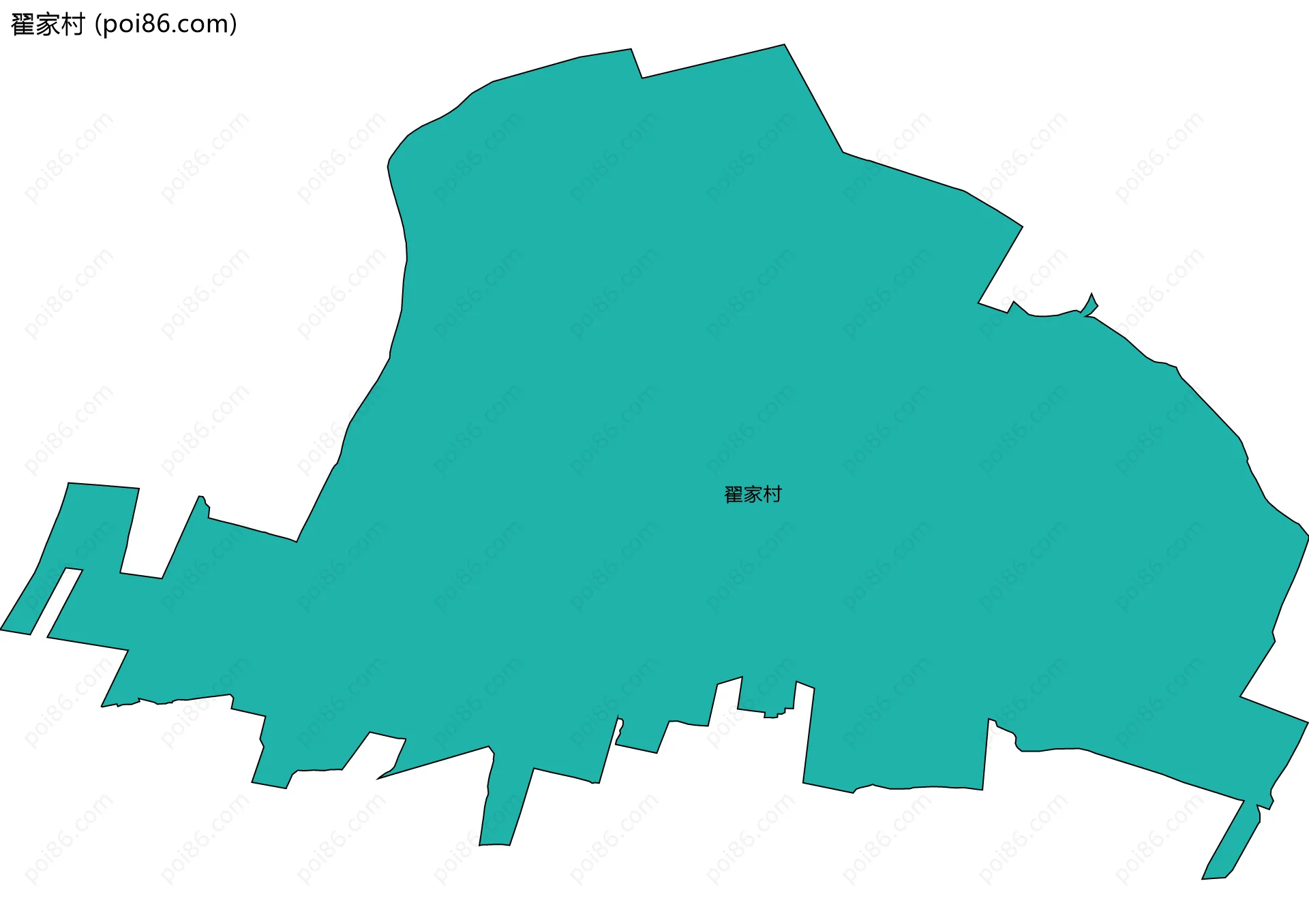 翟家村边界地图