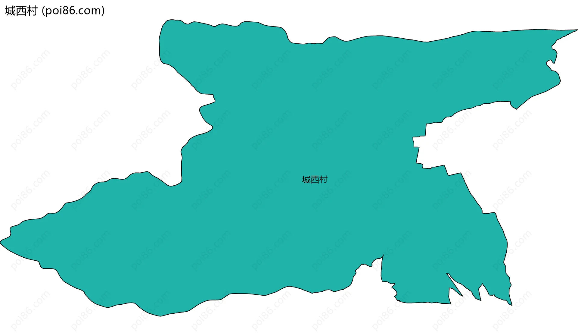 城西村边界地图