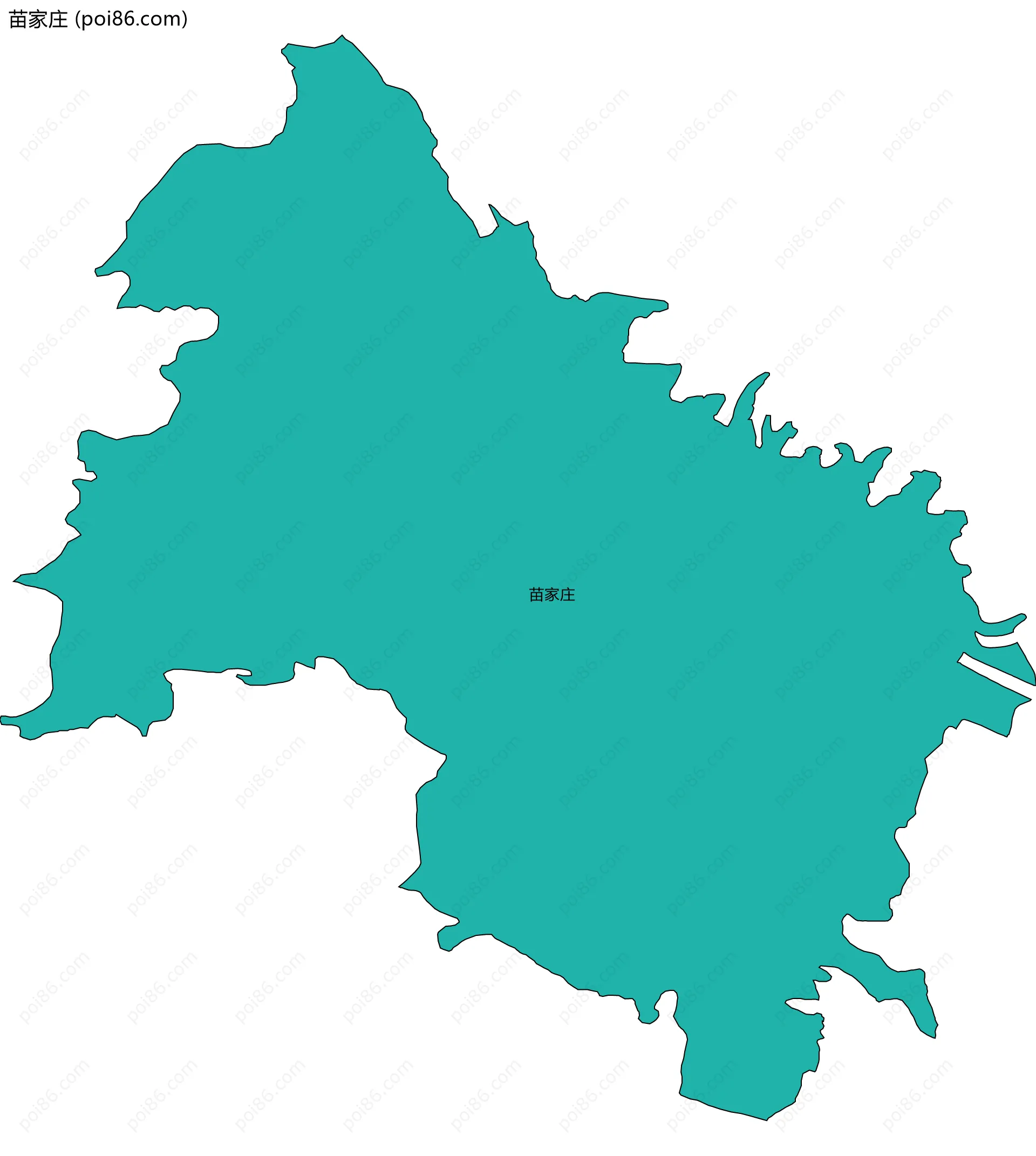 苗家庄边界地图