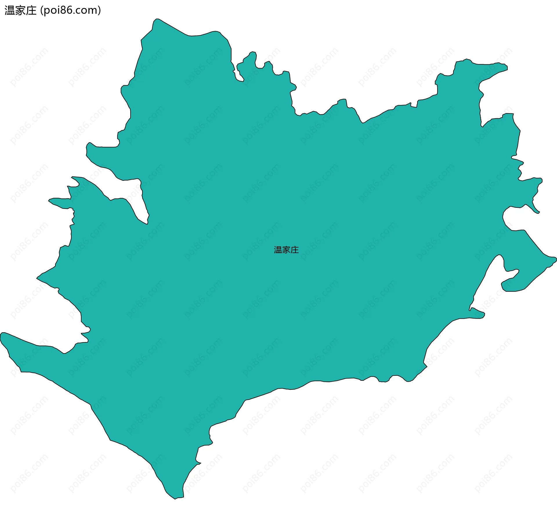 温家庄边界地图