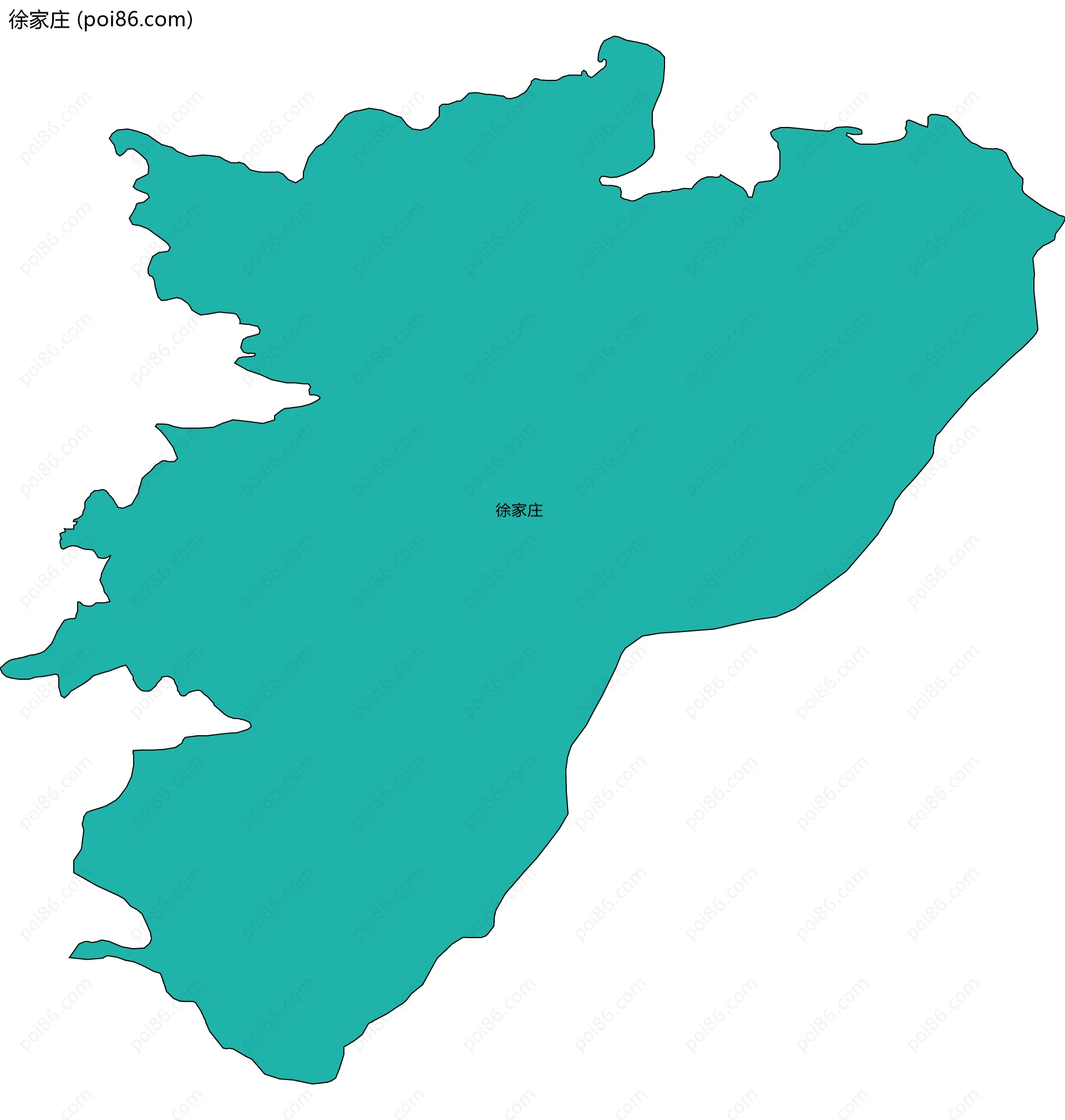 徐家庄边界地图