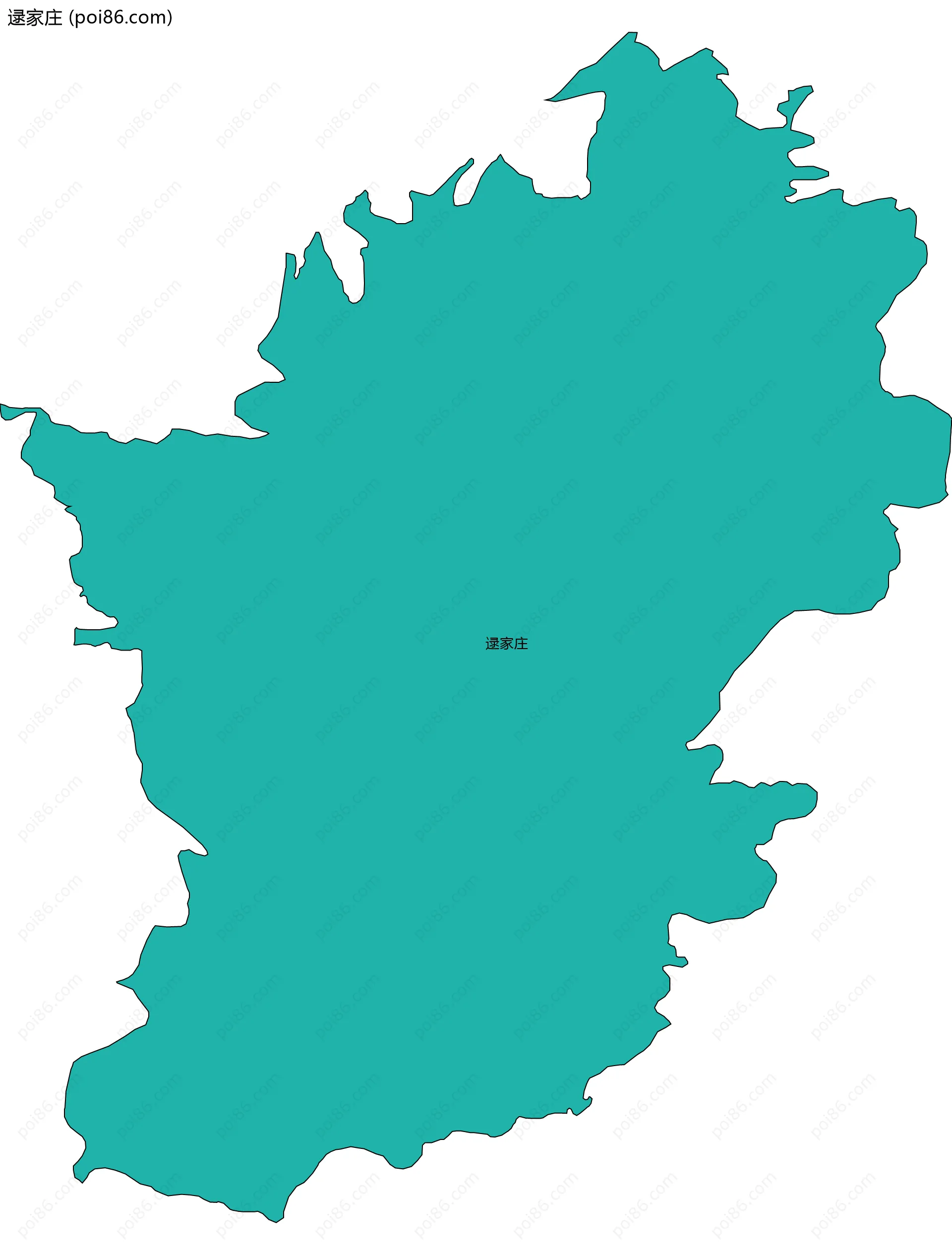 逯家庄边界地图