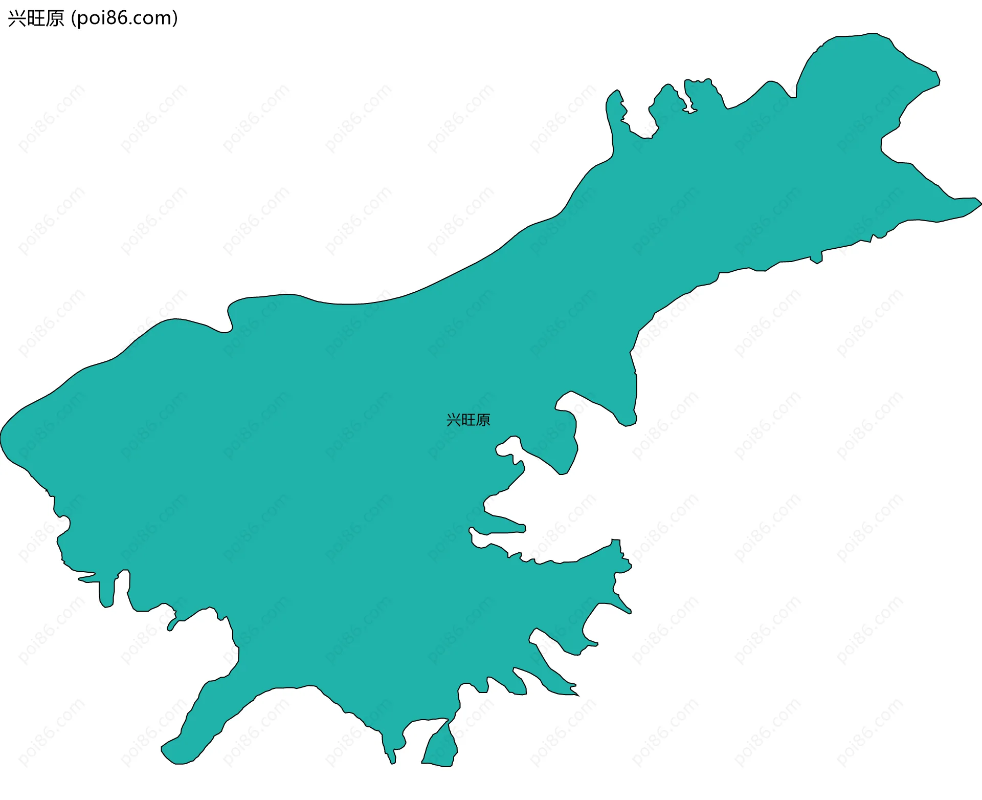 兴旺原边界地图