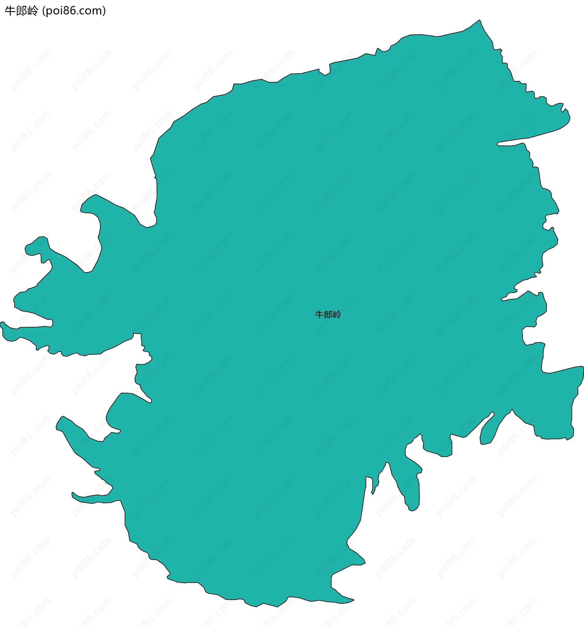 牛郎岭边界地图
