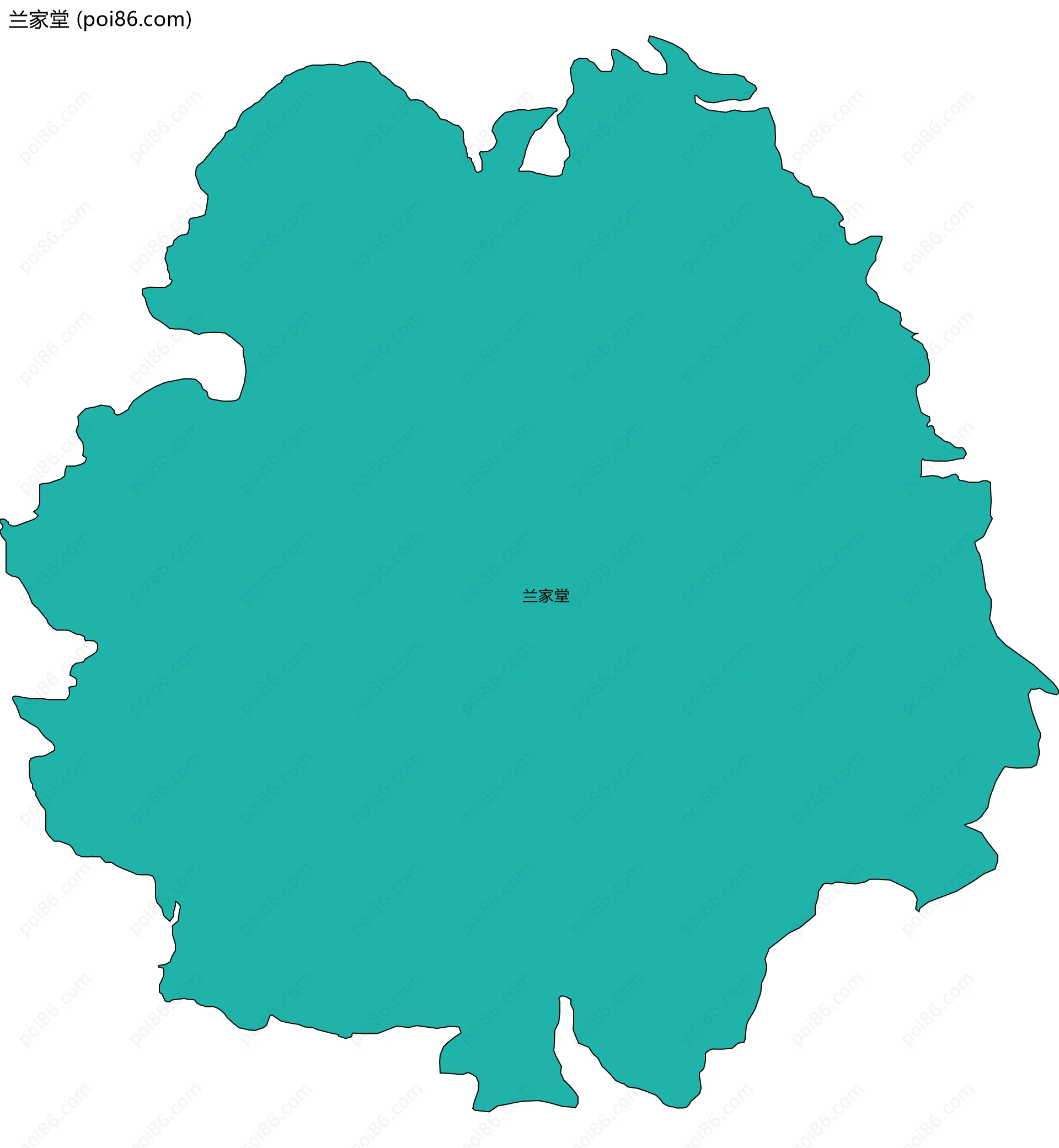 兰家堂边界地图