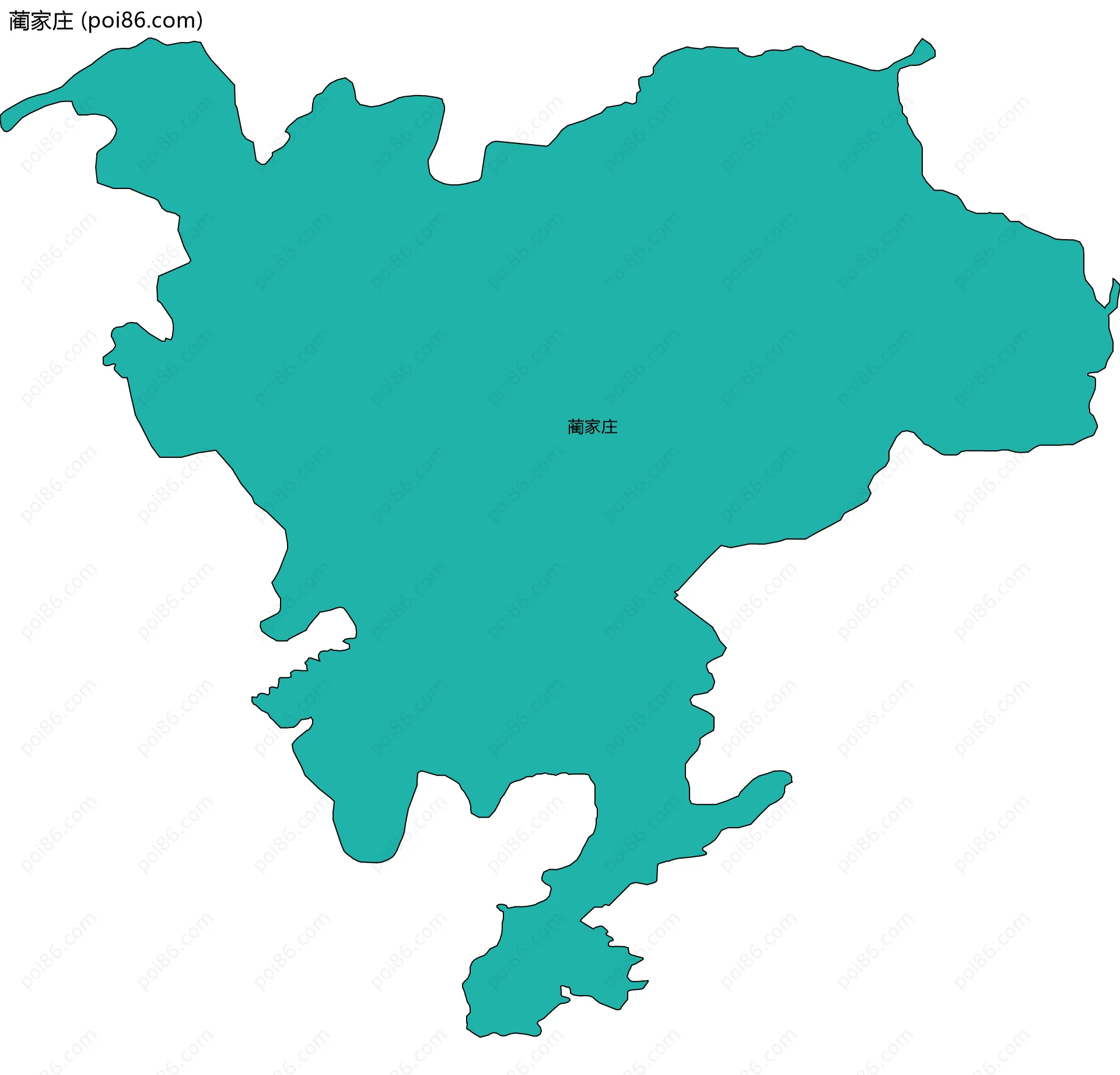 蔺家庄边界地图