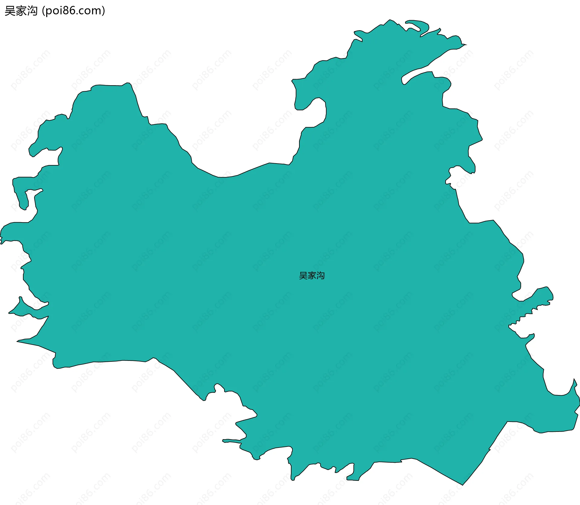 吴家沟边界地图