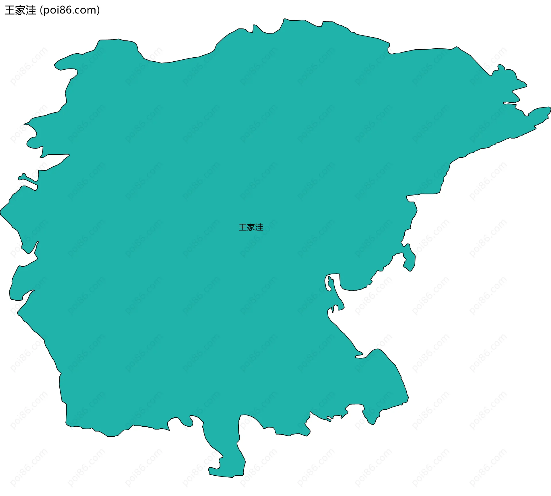 王家洼边界地图