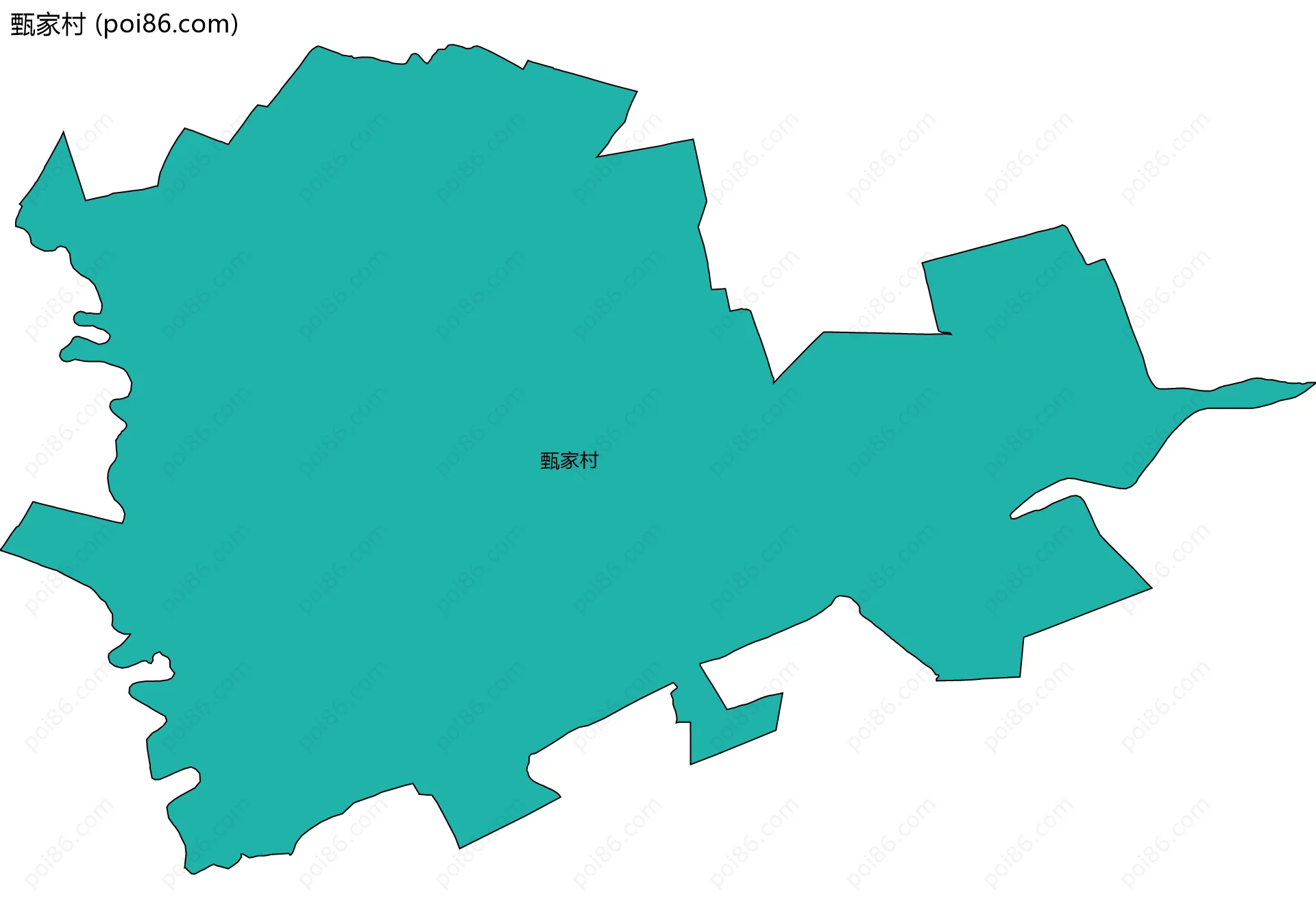 甄家村边界地图