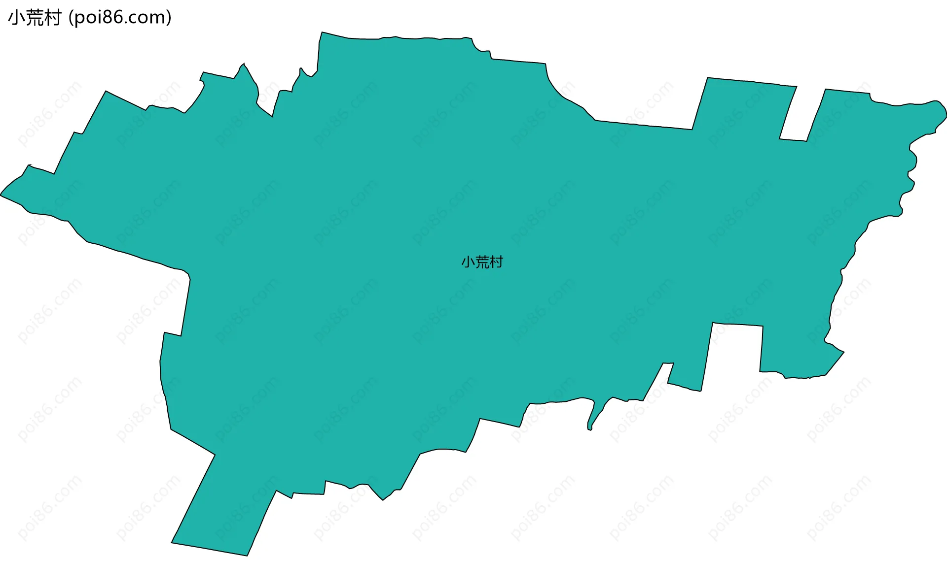 小荒村边界地图