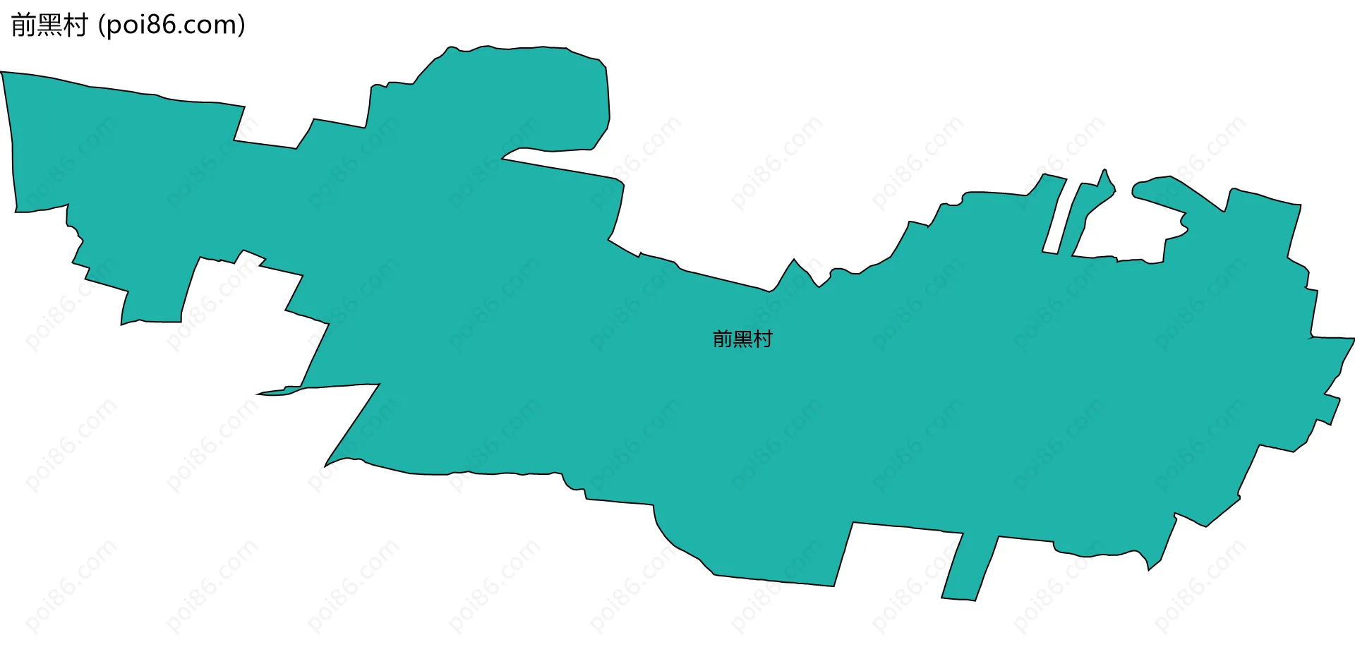 前黑村边界地图