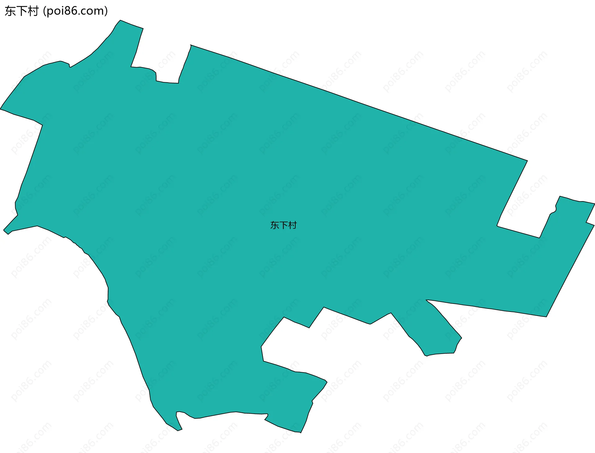 东下村边界地图