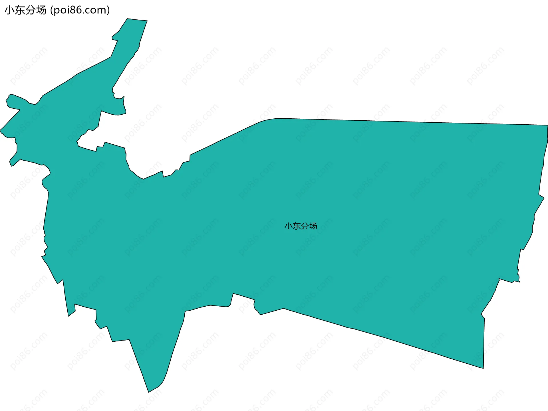 小东分场边界地图