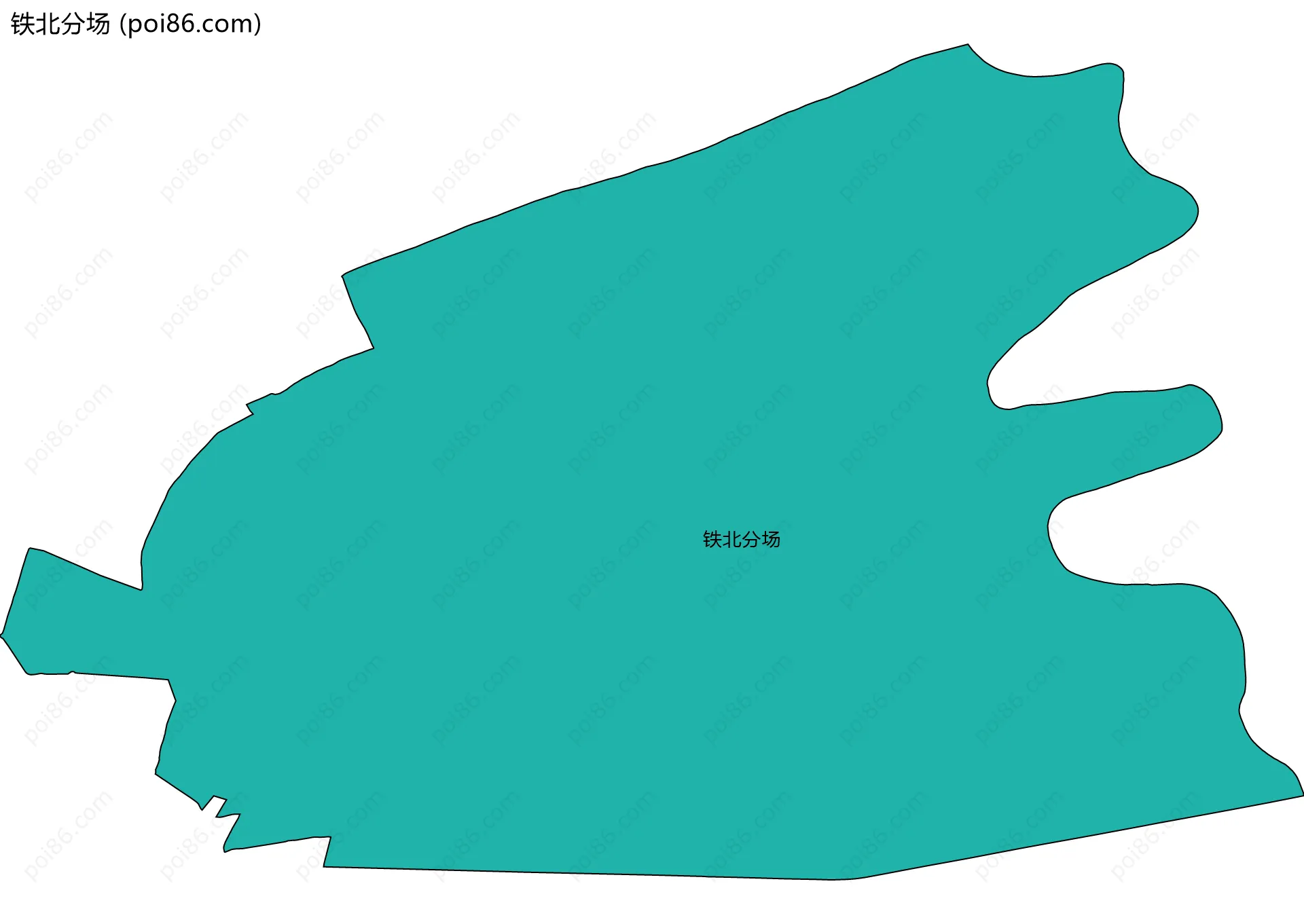 铁北分场边界地图