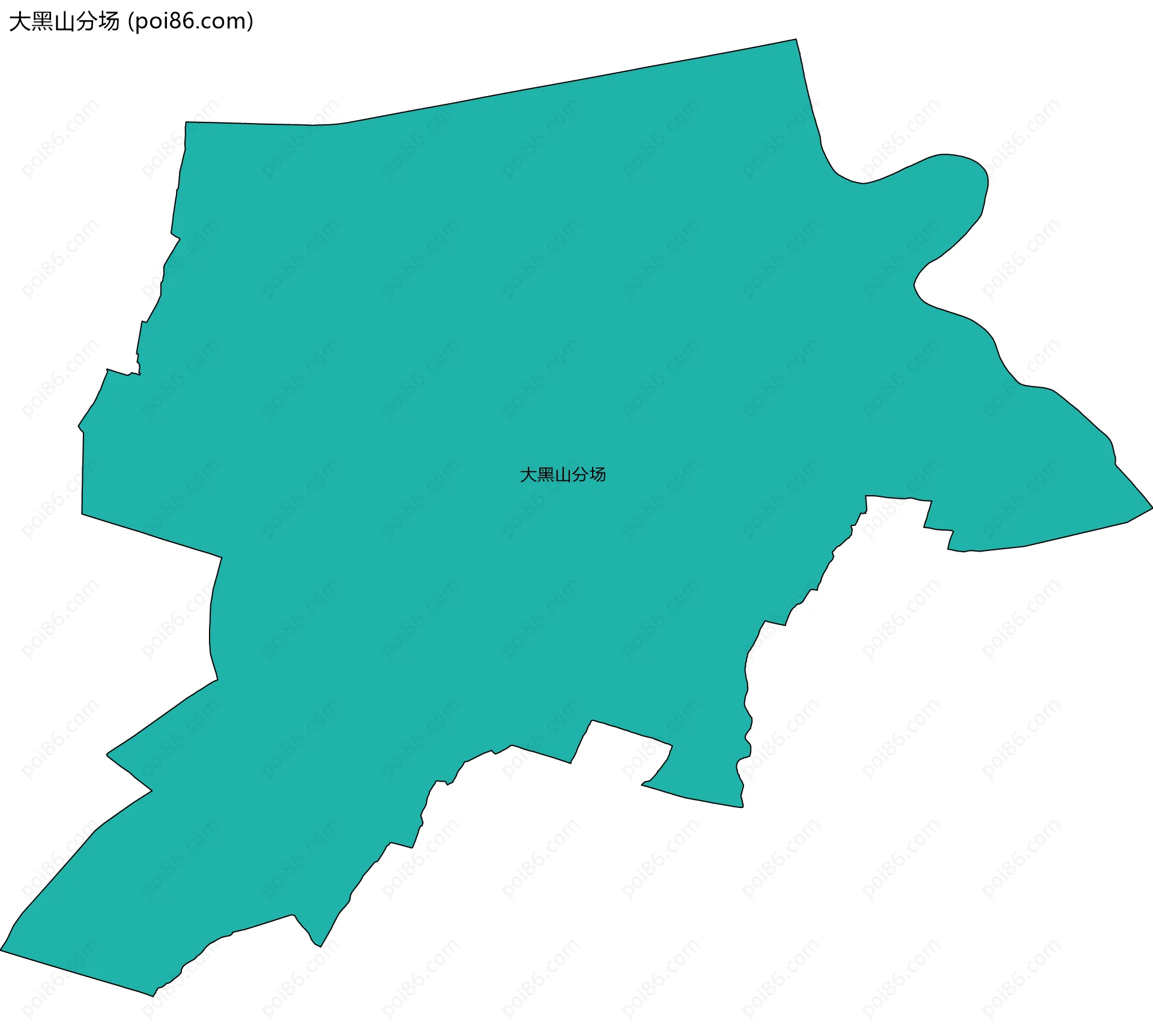 大黑山分场边界地图