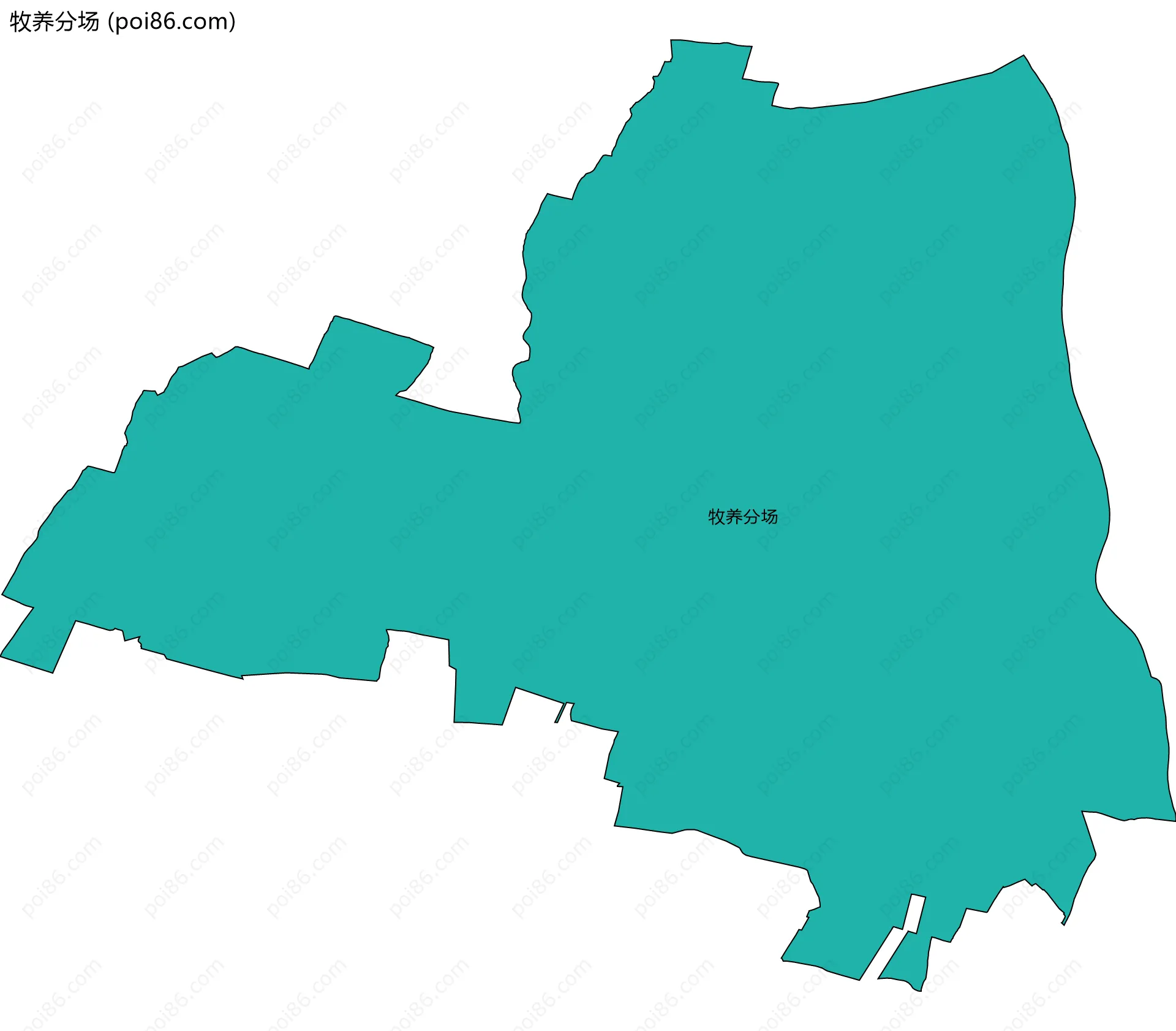 牧养分场边界地图