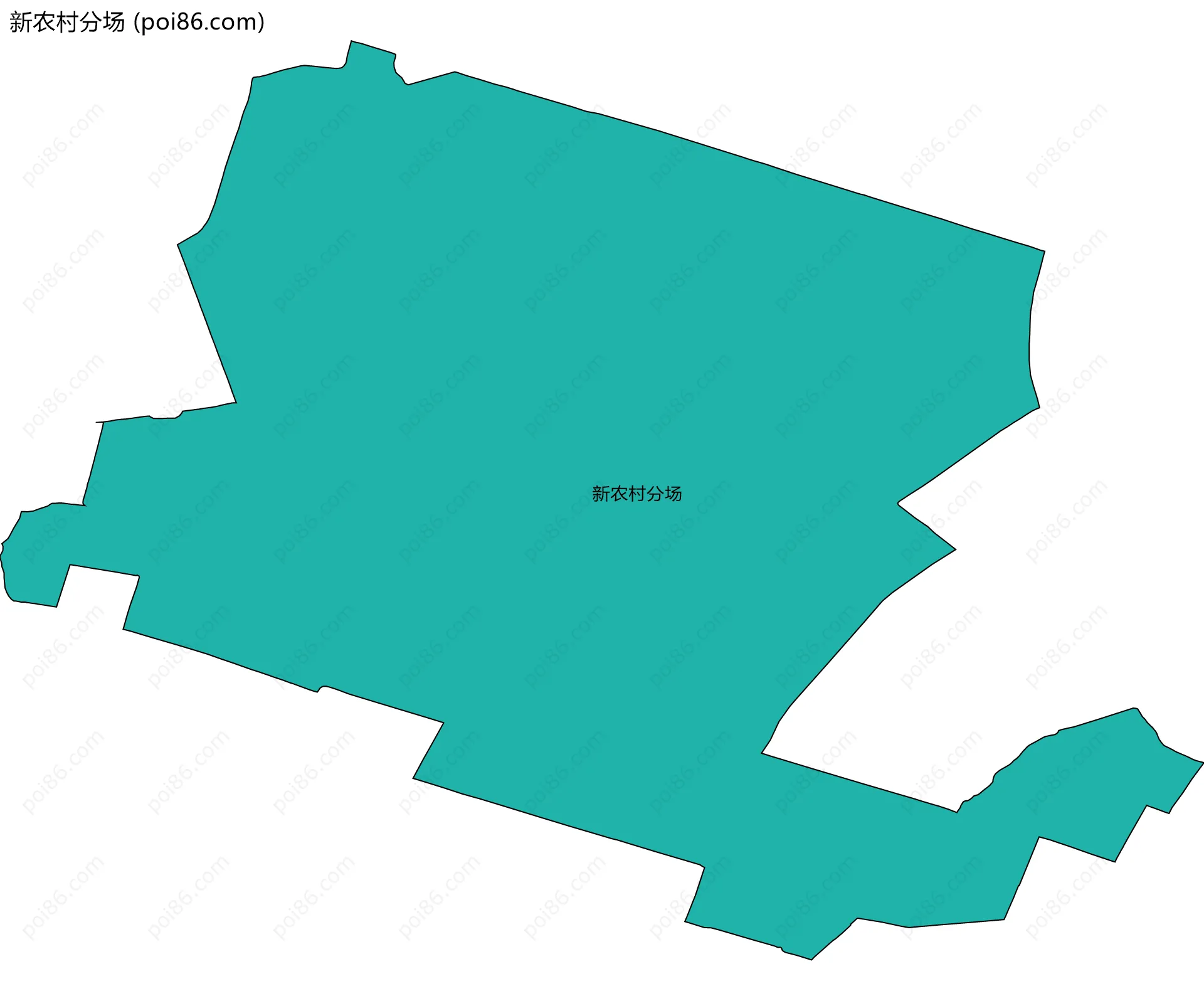 新农村分场边界地图