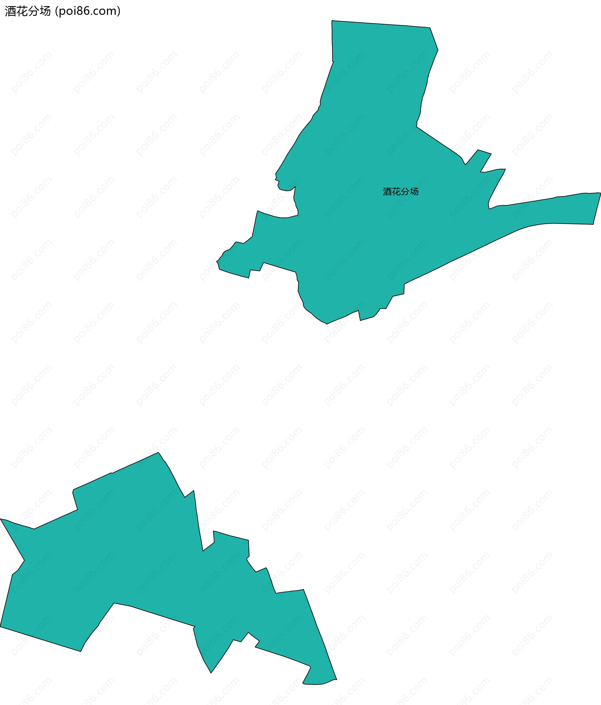 酒花分场边界地图