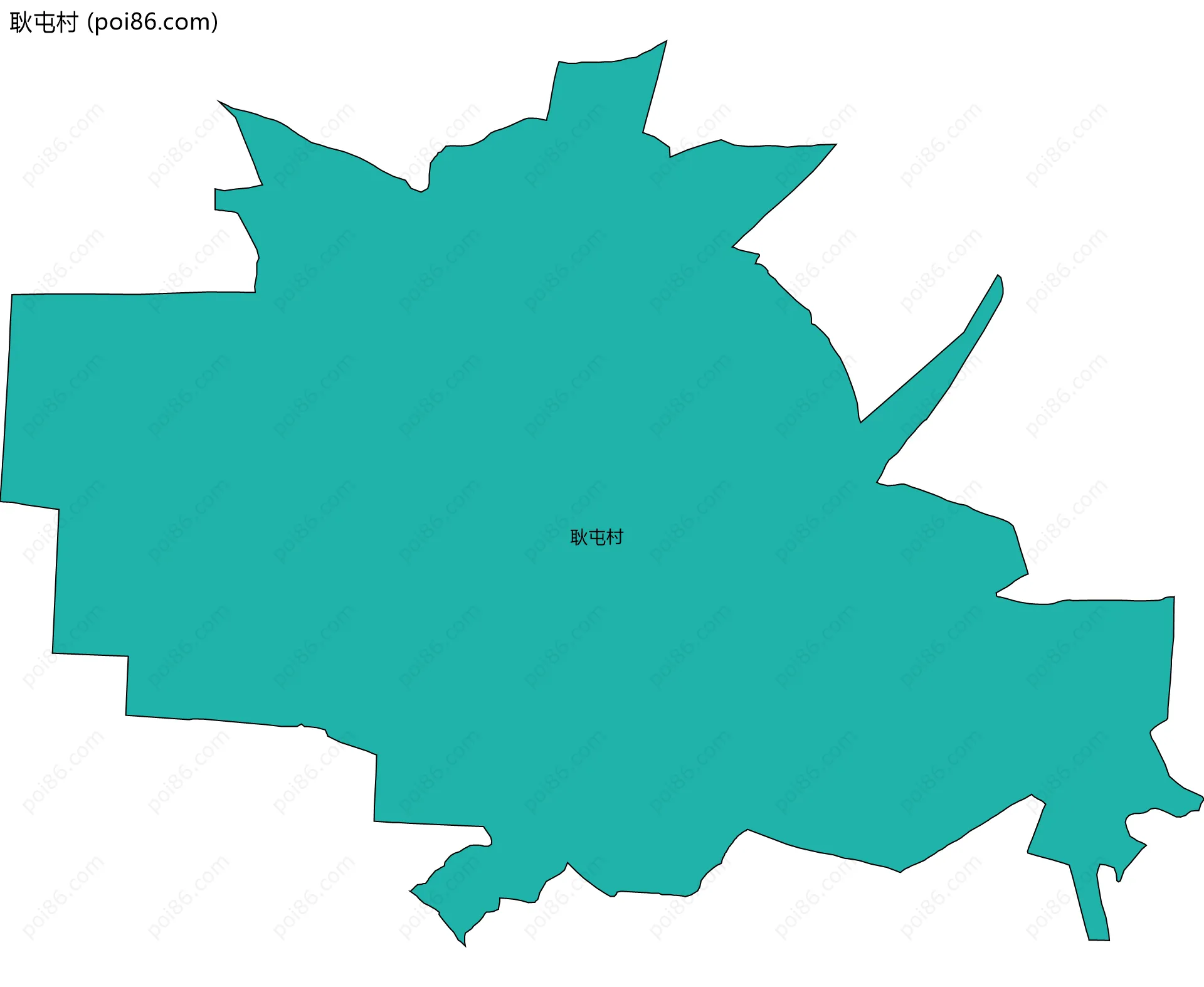 耿屯村边界地图