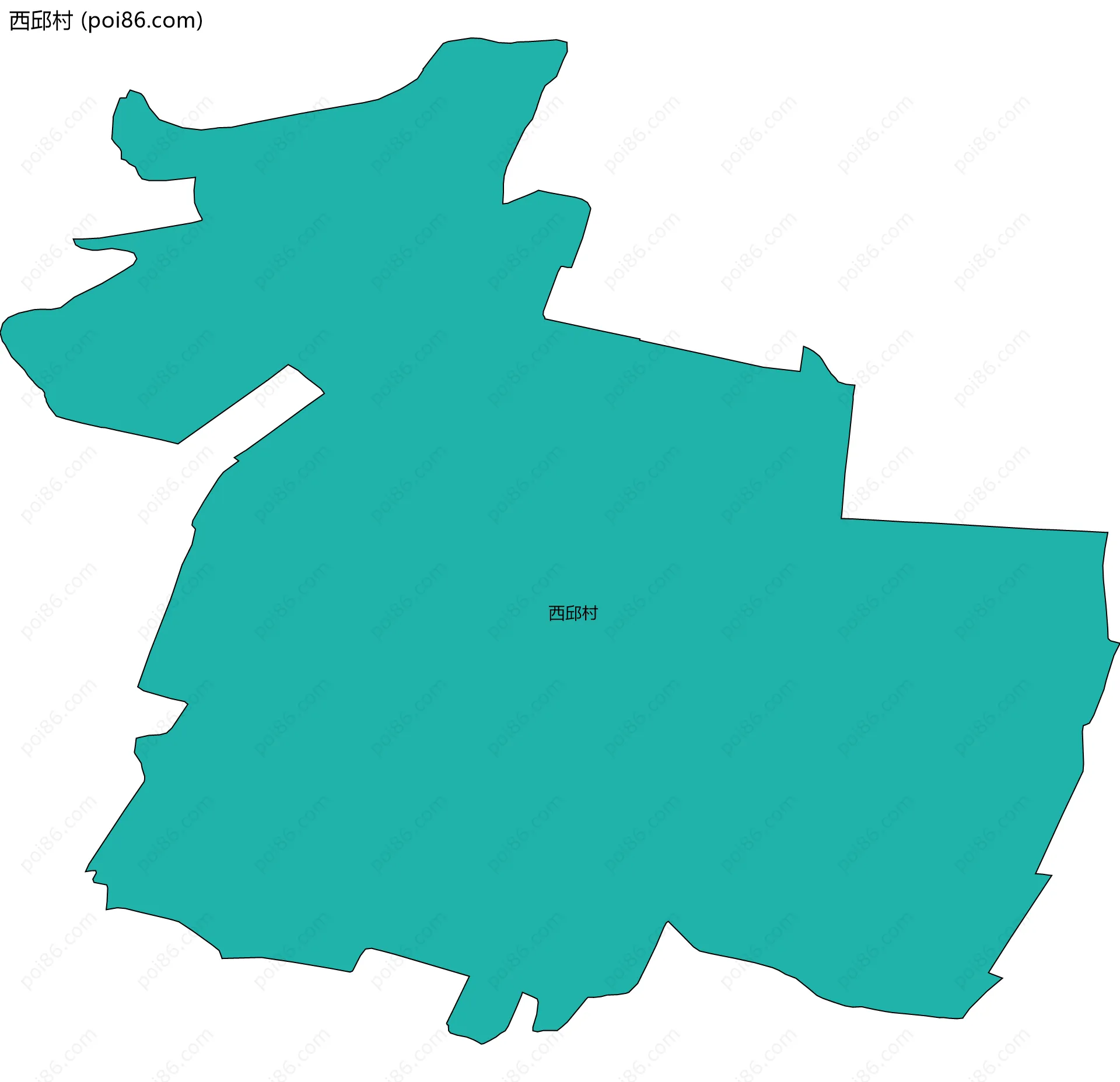 西邱村边界地图