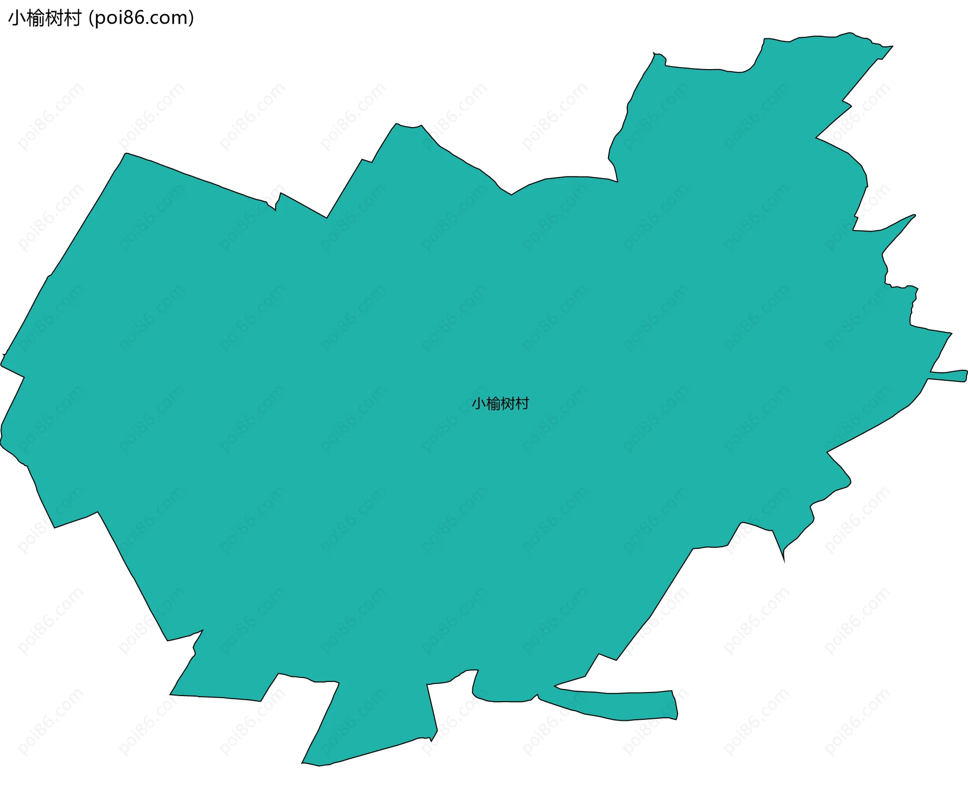 小榆树村边界地图