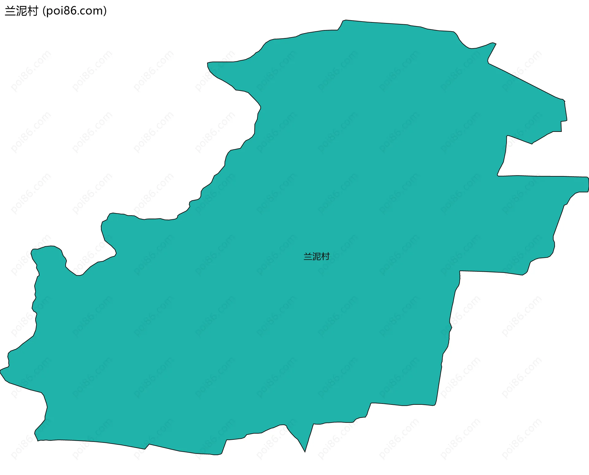 兰泥村边界地图