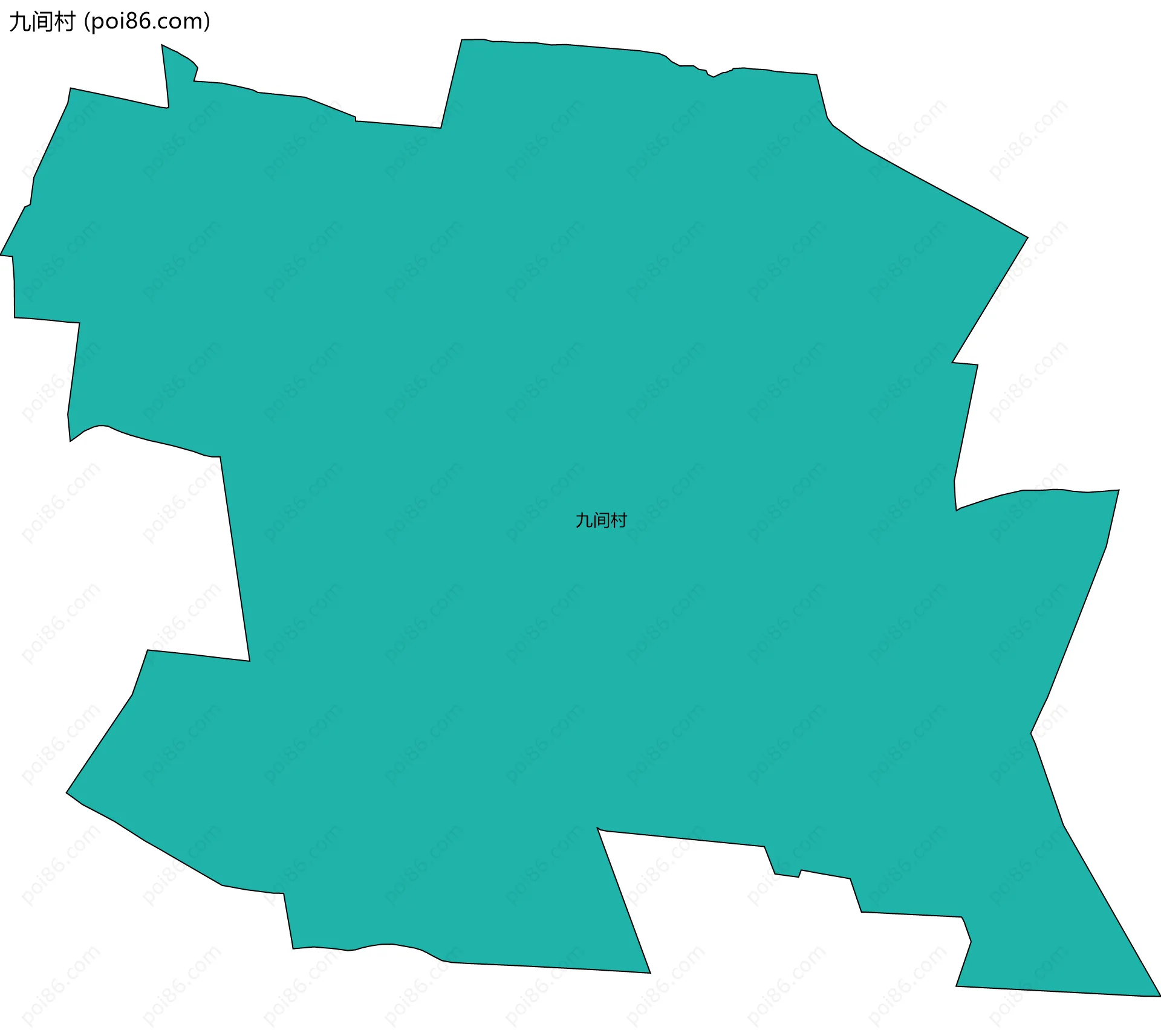 九间村边界地图