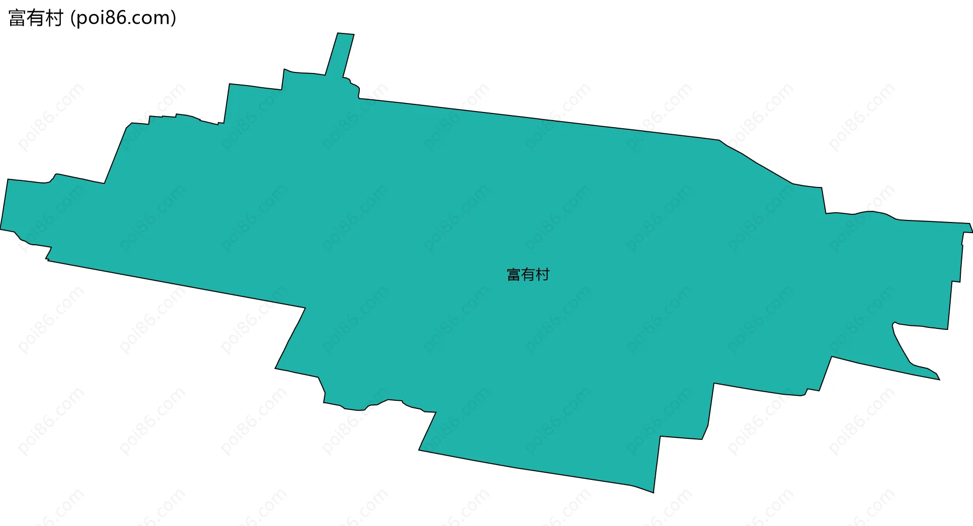 富有村边界地图