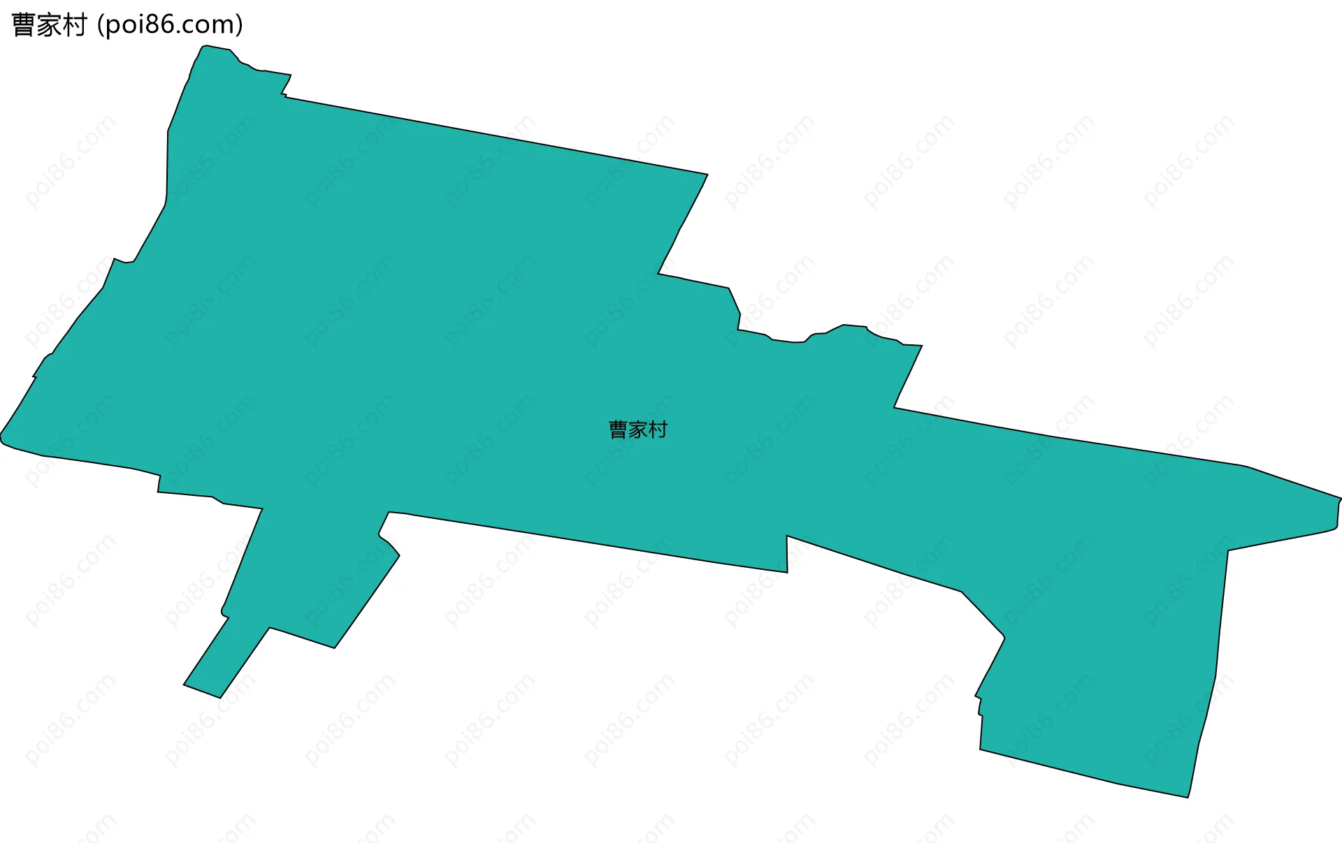 曹家村边界地图