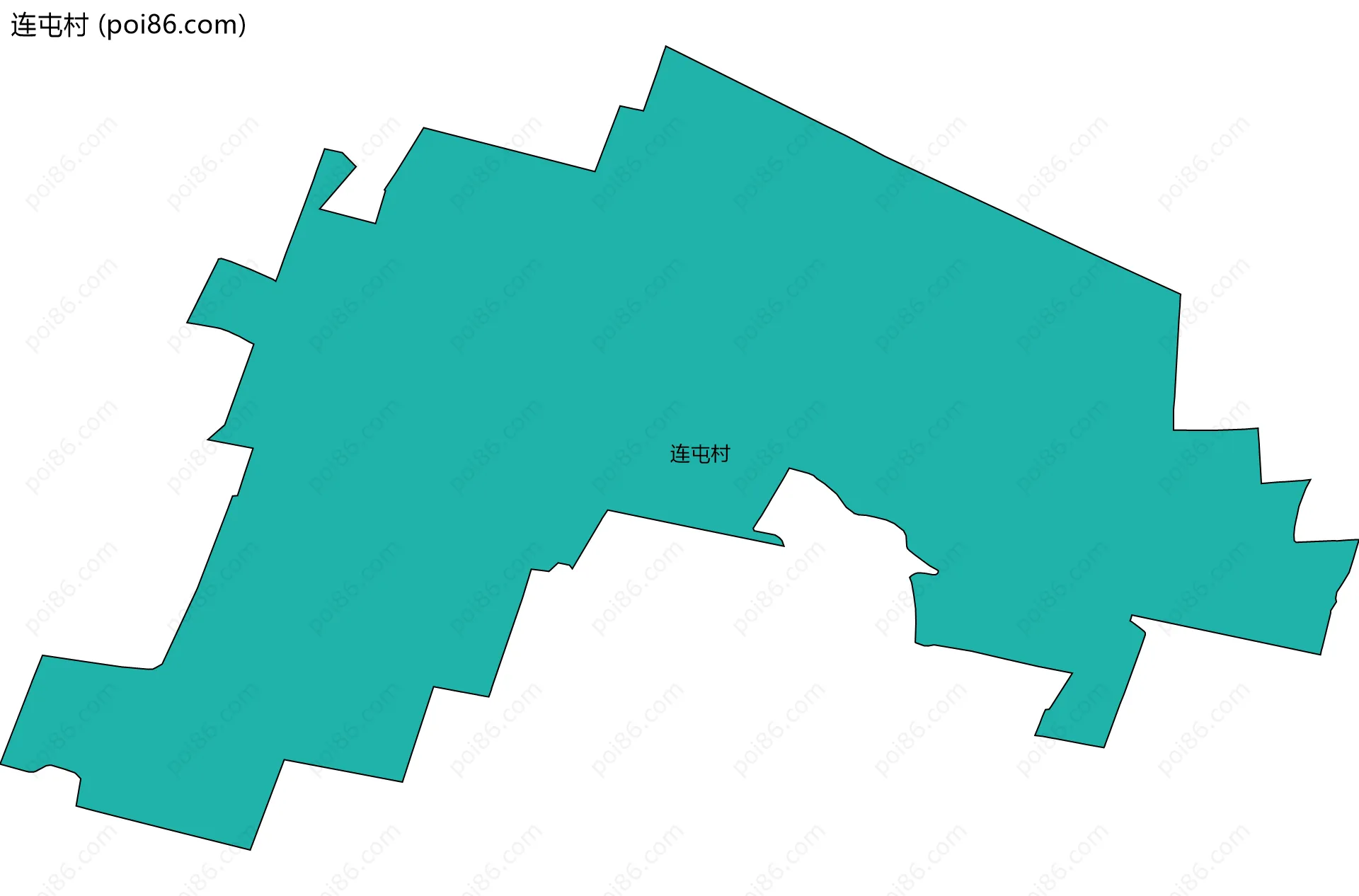 连屯村边界地图